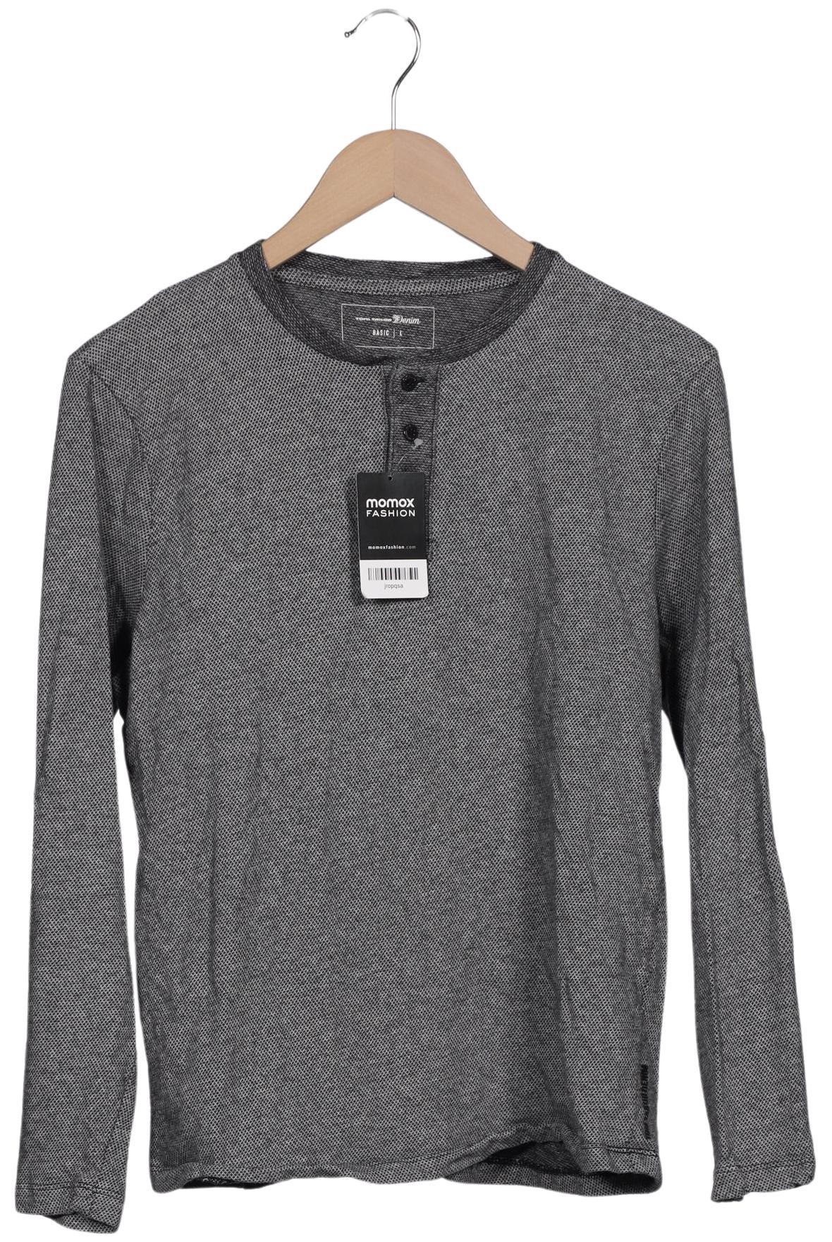 

TOM Tailor Denim Herren Langarmshirt, grau, Gr. 52