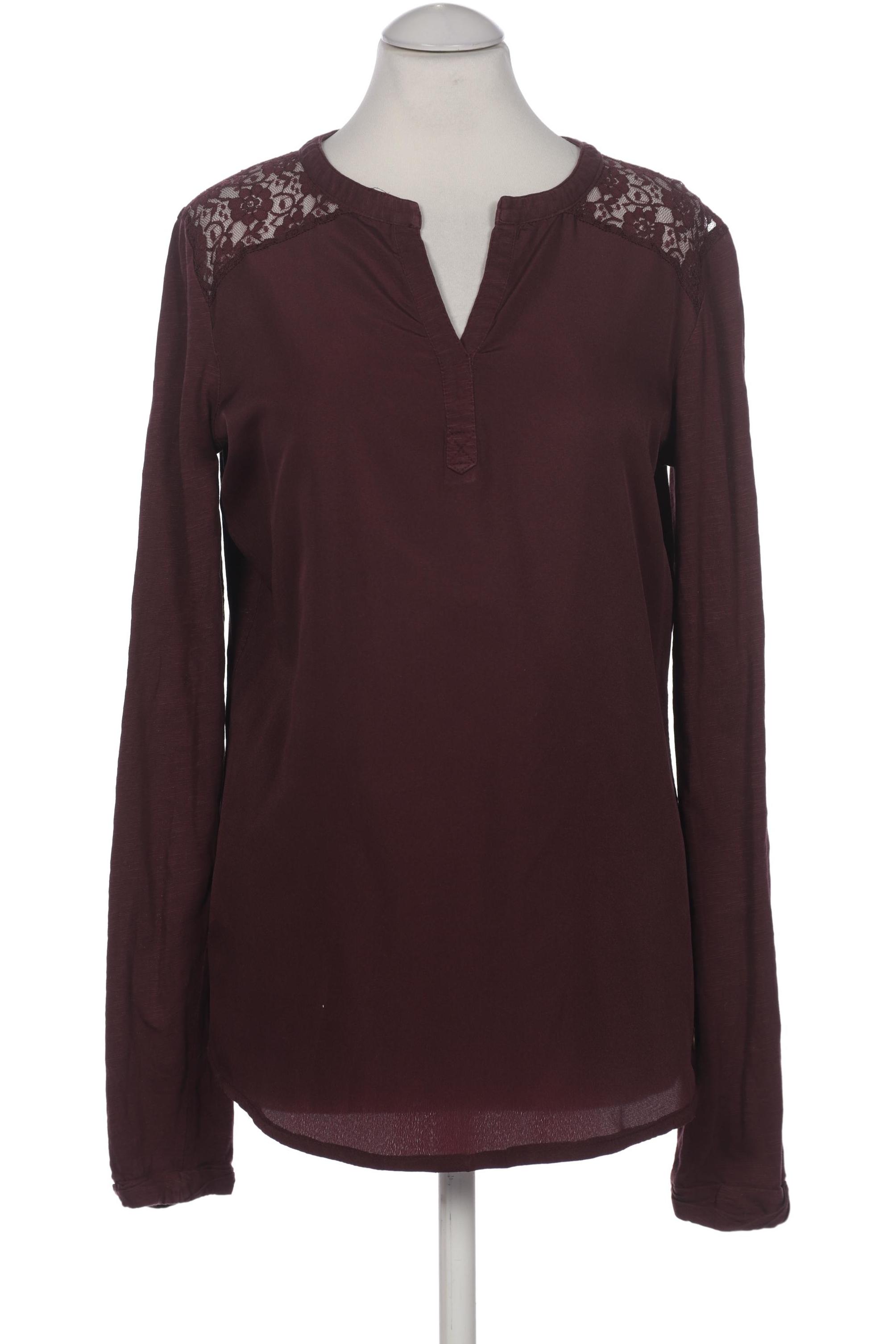 

TOM Tailor Denim Damen Langarmshirt, bordeaux, Gr. 36