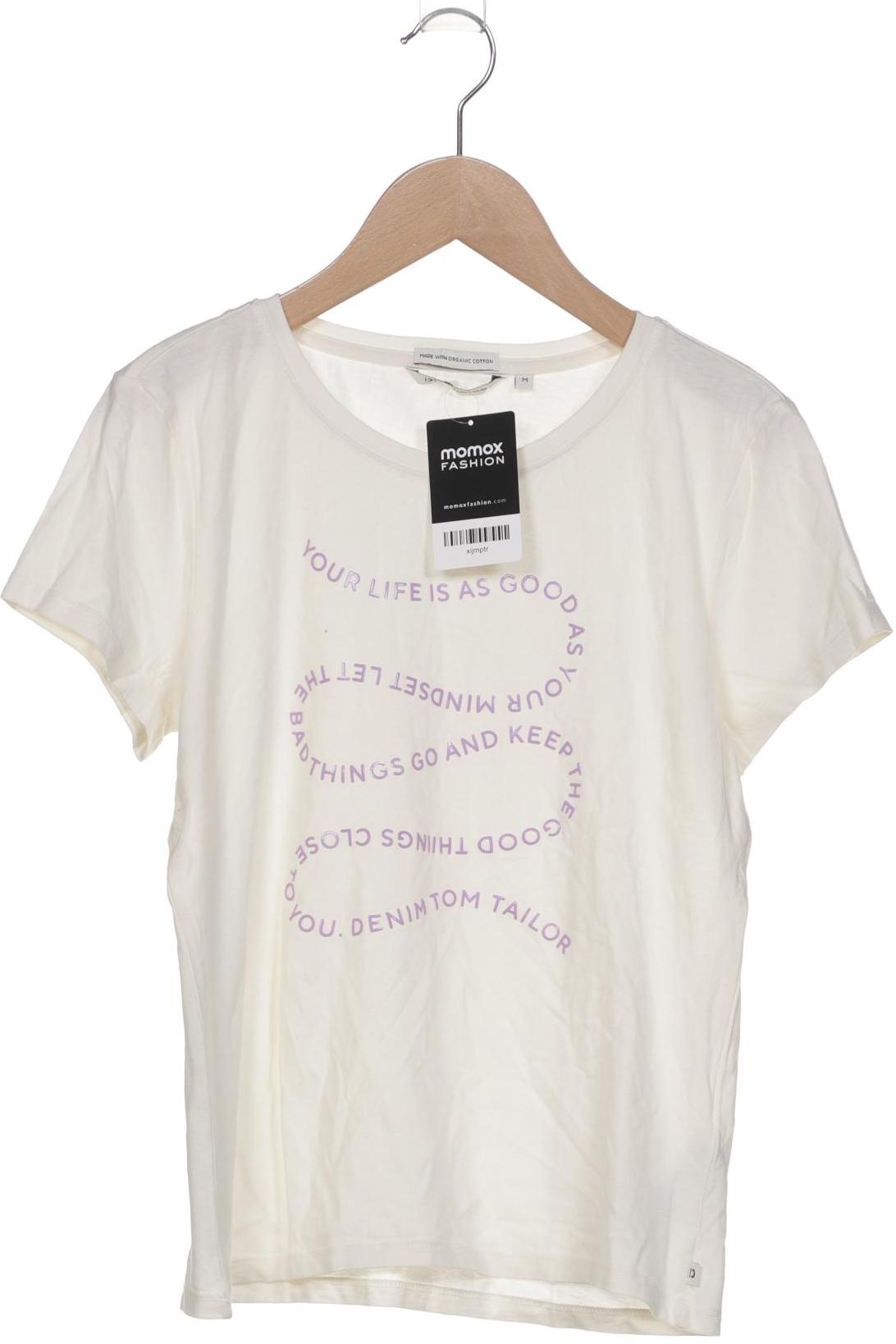 

TOM Tailor Denim Damen T-Shirt, cremeweiß, Gr. 38