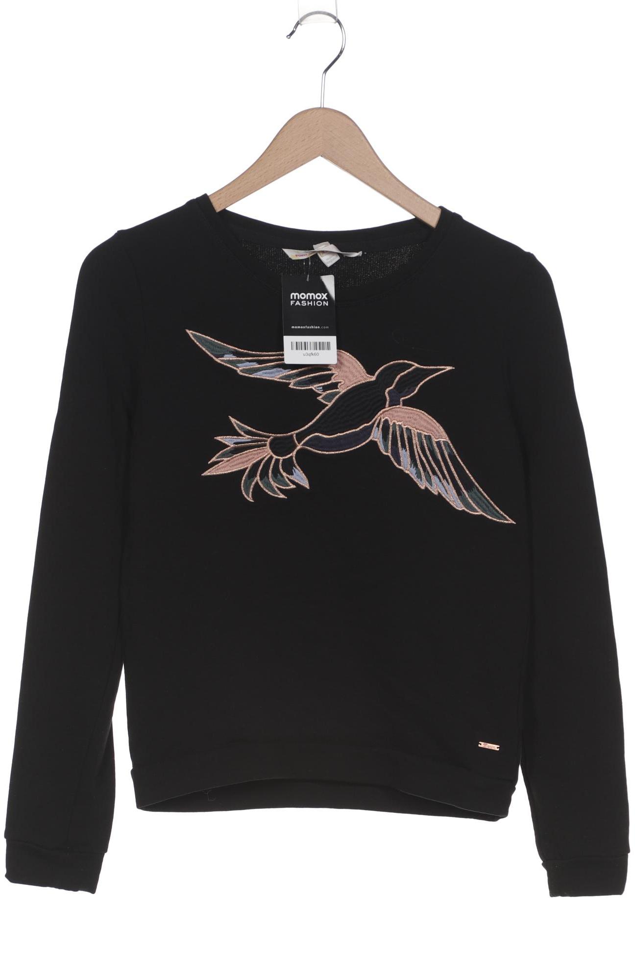 

TOM Tailor Denim Damen Sweatshirt, schwarz, Gr. 34