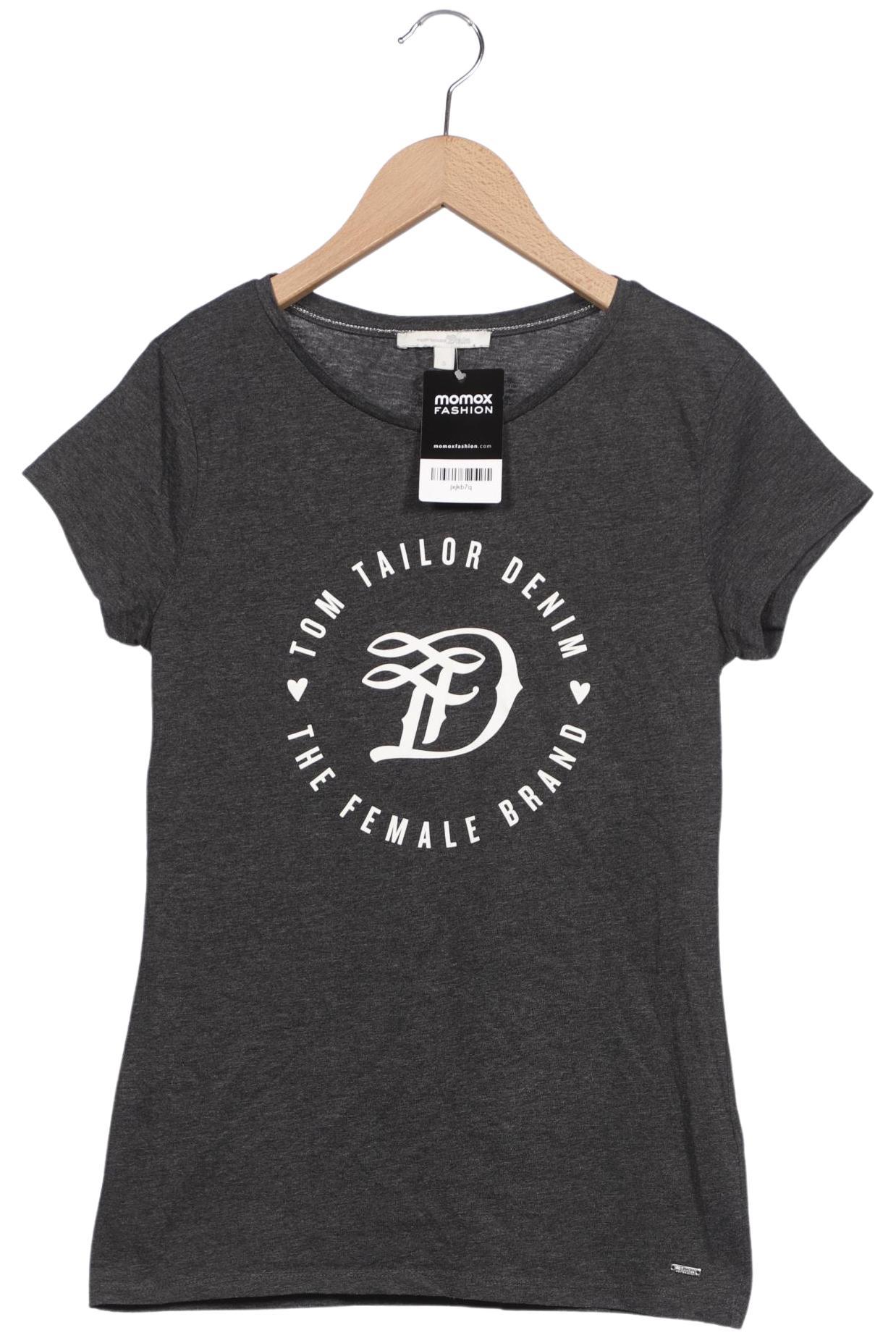 

TOM Tailor Denim Damen T-Shirt, grau, Gr. 36