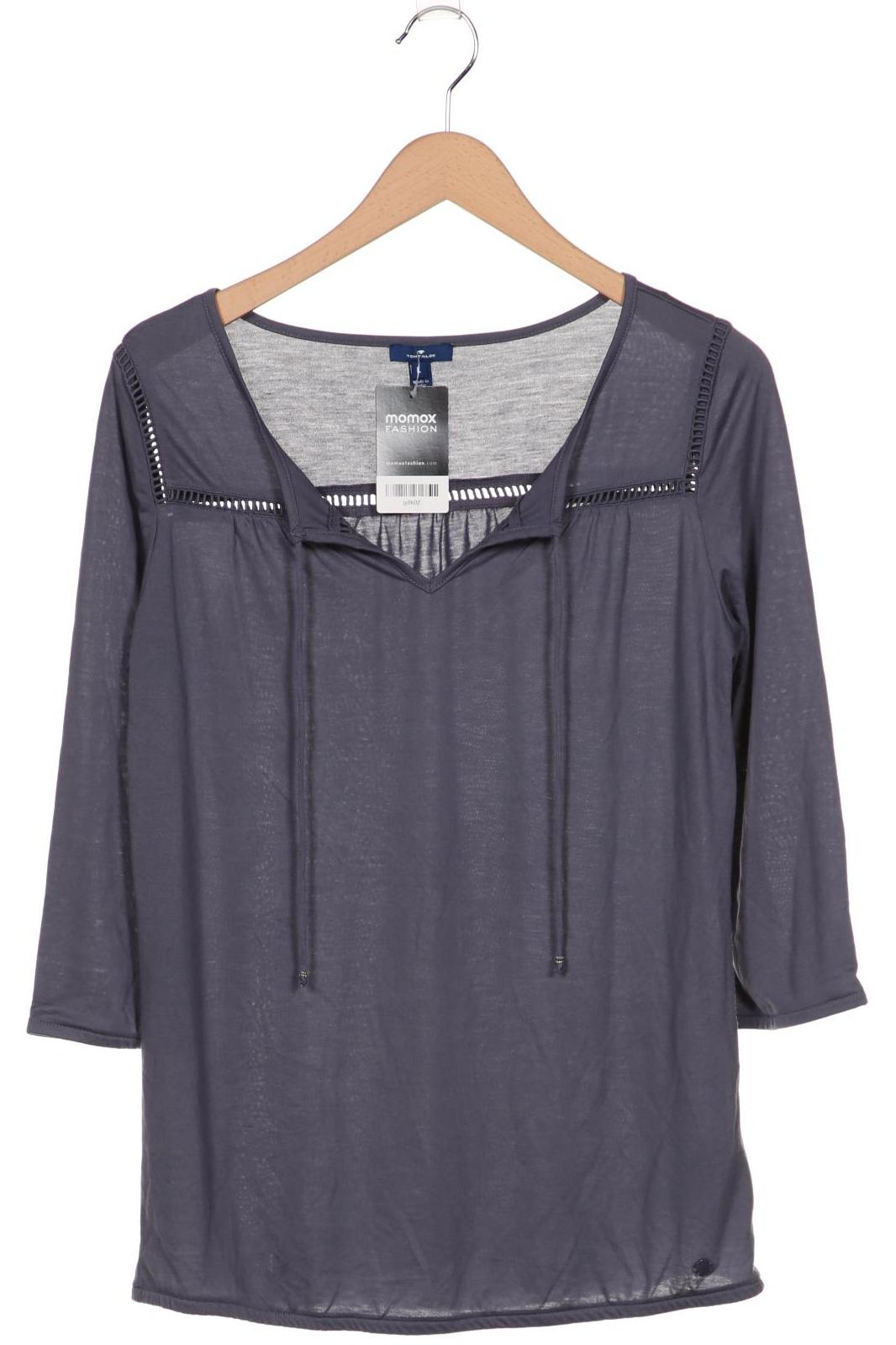 

TOM TAILOR Denim Damen Langarmshirt, grau