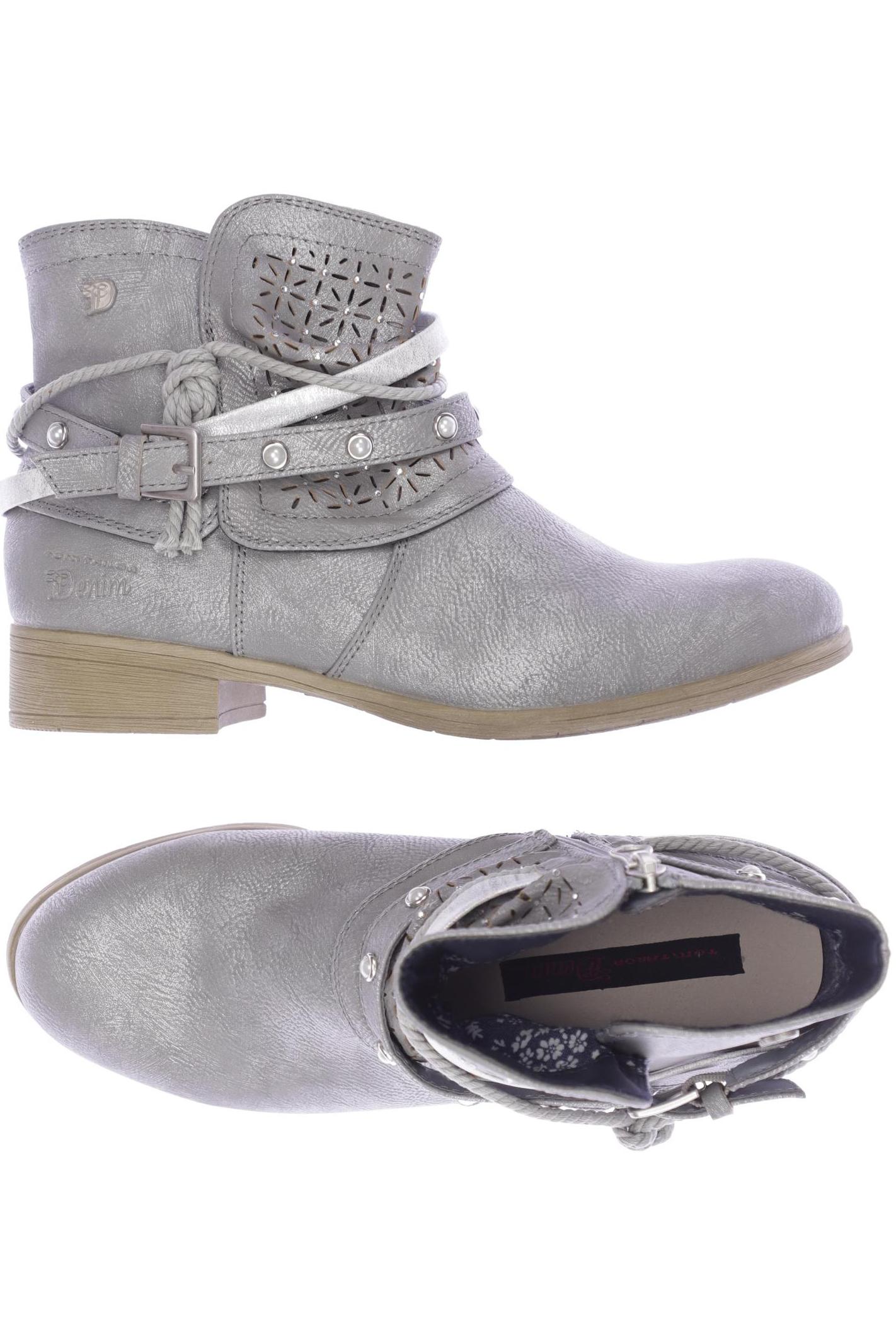 

TOM TAILOR Denim Damen Stiefelette, grau
