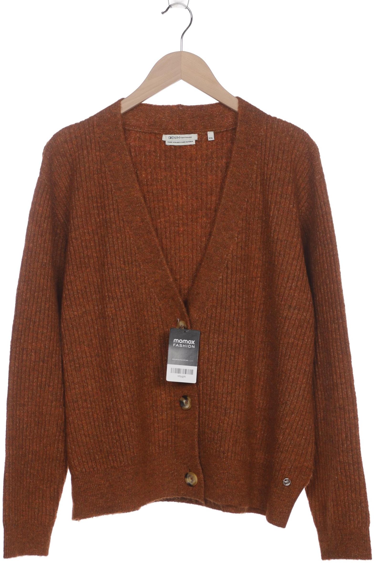 Thumbnail - TOM Tailor Denim Damen Strickjacke, orange, Gr. 46