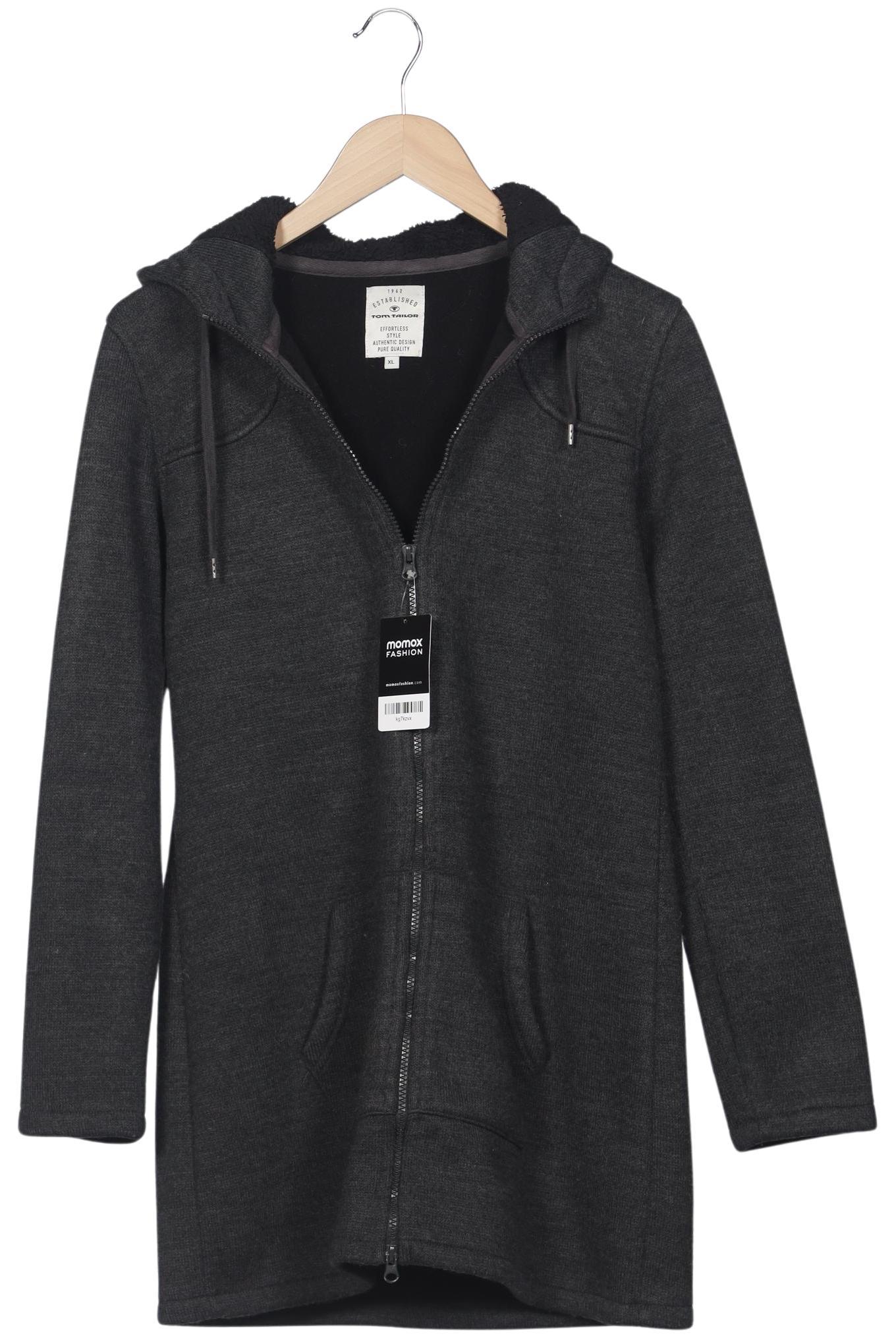 

TOM Tailor Denim Damen Kapuzenpullover, grau, Gr. 44