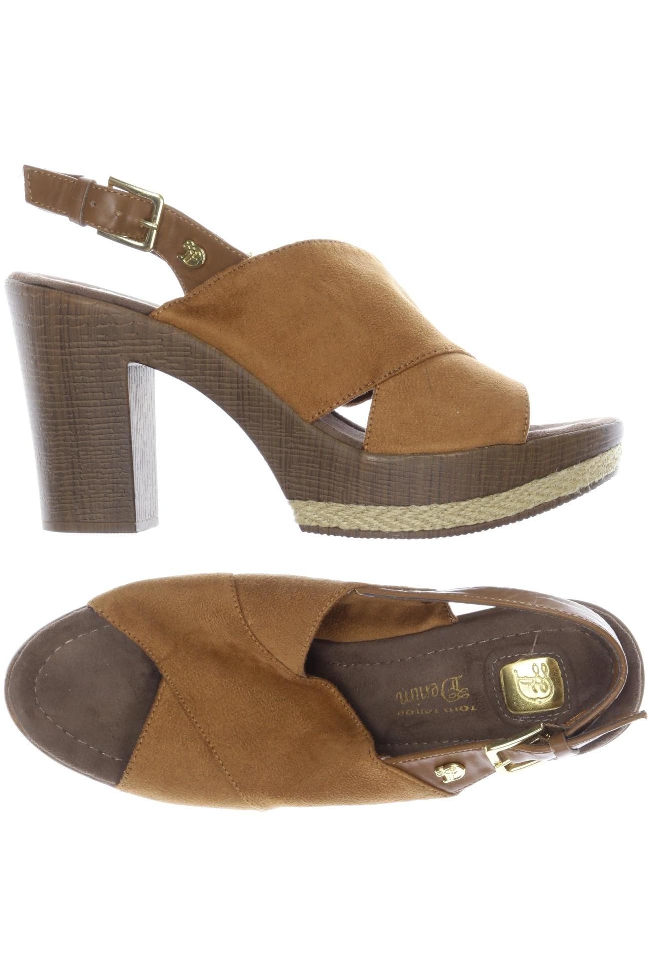 

TOM Tailor Denim Damen Sandale, beige, Gr. 39
