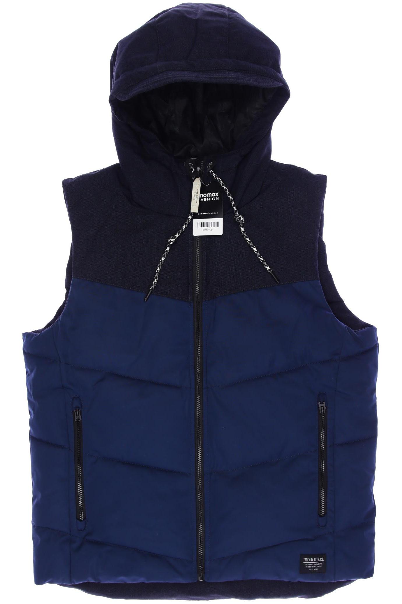 

TOM TAILOR Denim Herren Weste, marineblau