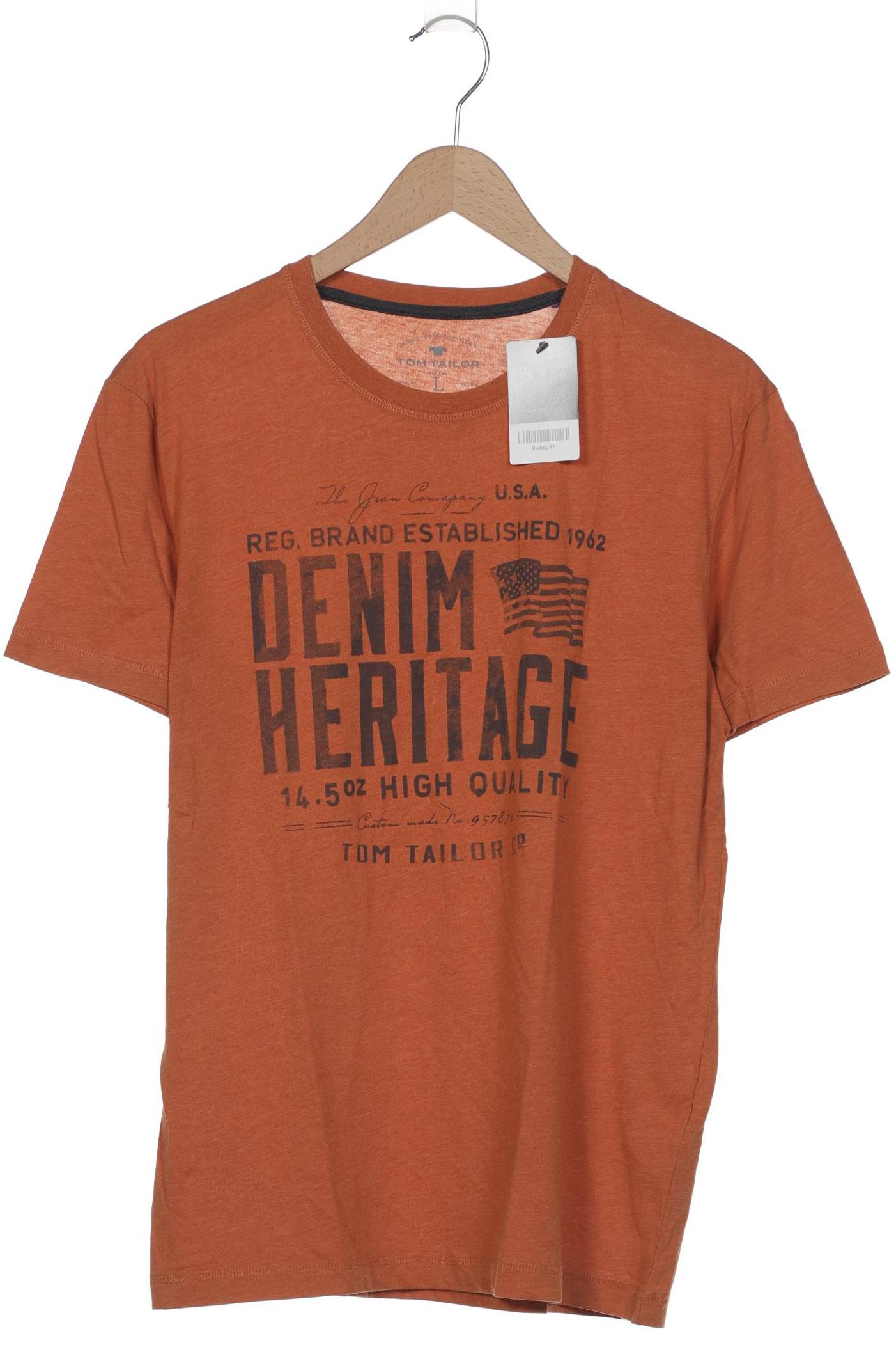 

TOM Tailor Denim Herren T-Shirt, orange, Gr. 52