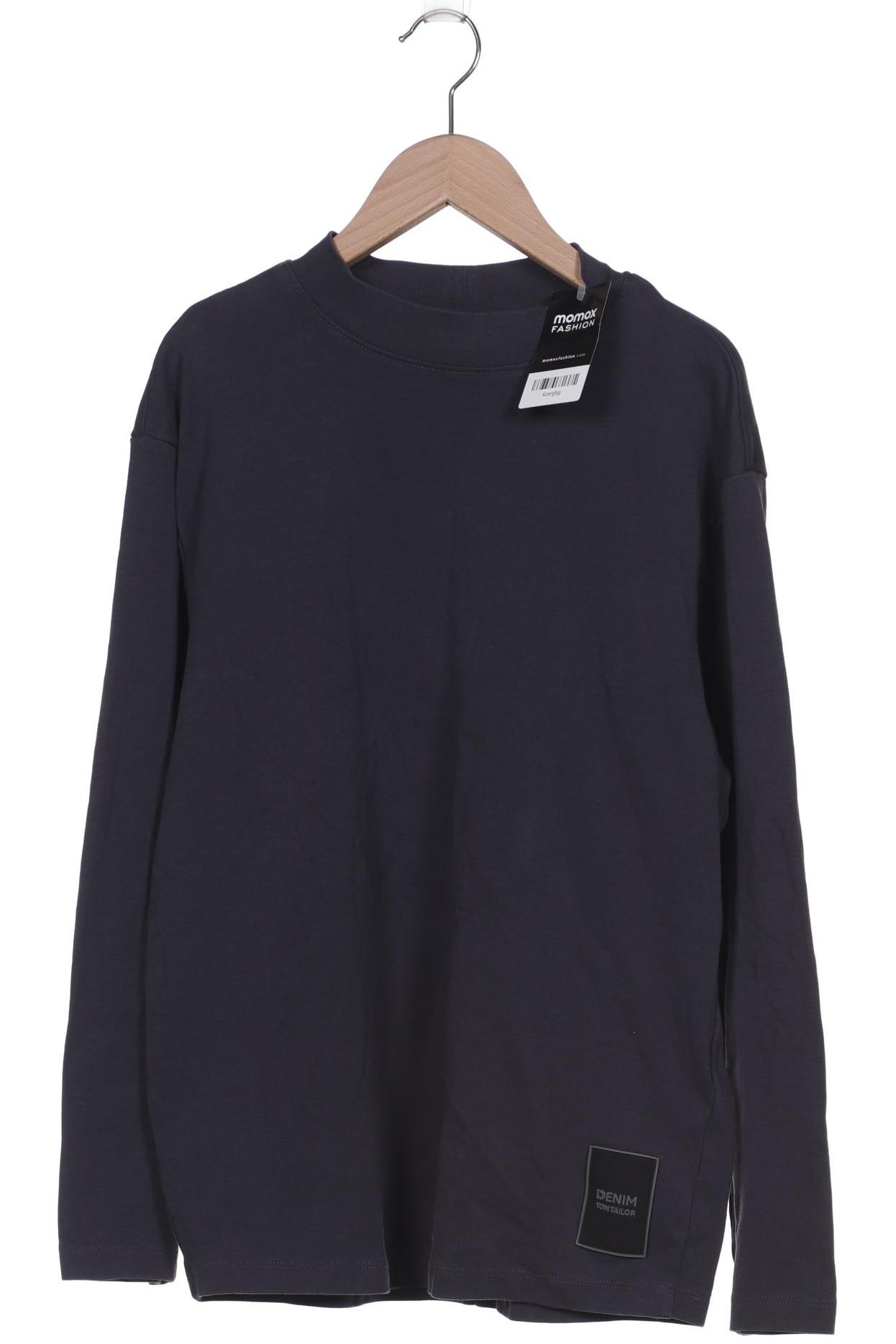 

TOM TAILOR Denim Herren Langarmshirt, marineblau