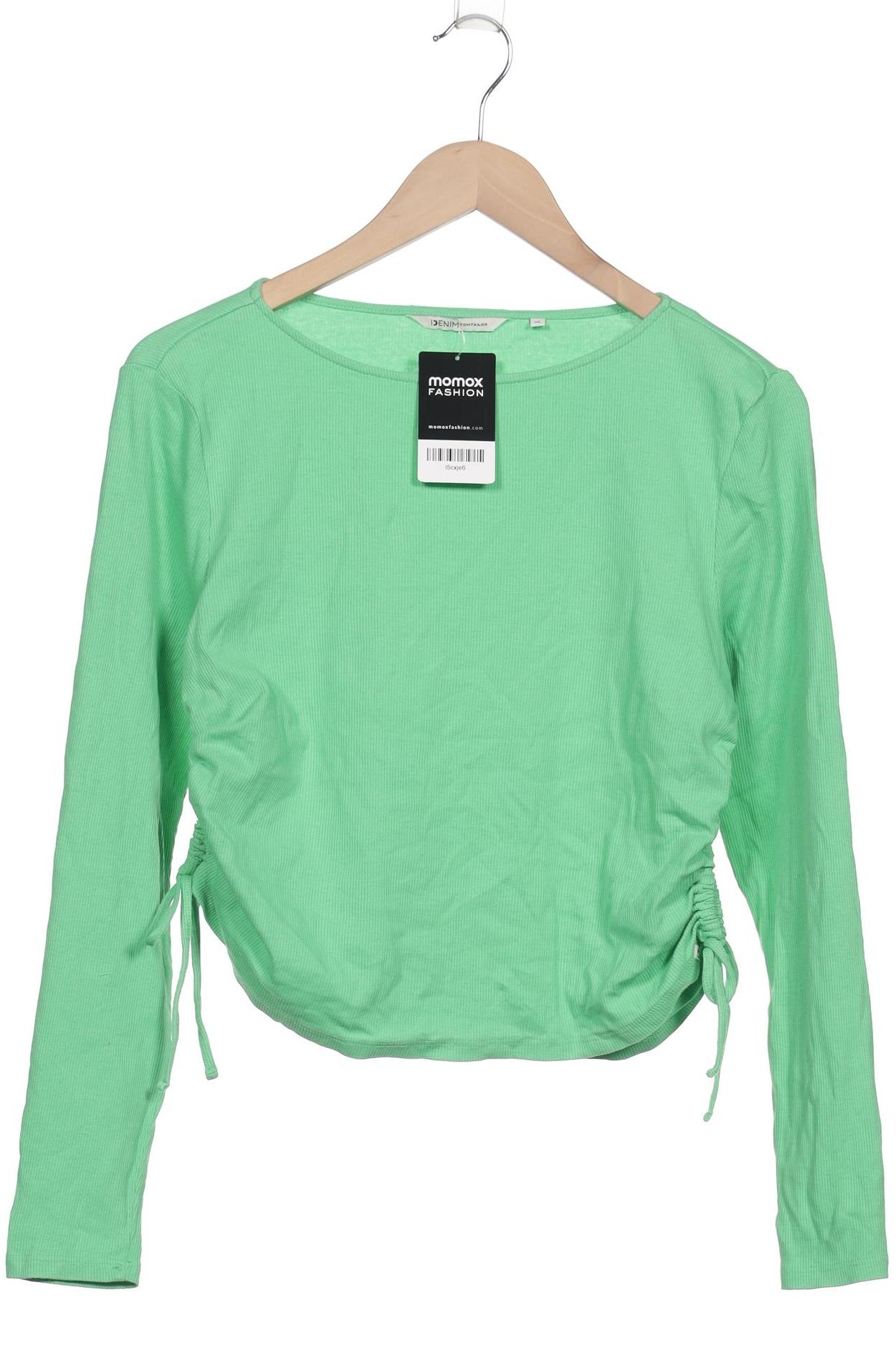 

TOM Tailor Denim Damen Langarmshirt, hellgrün, Gr. 44
