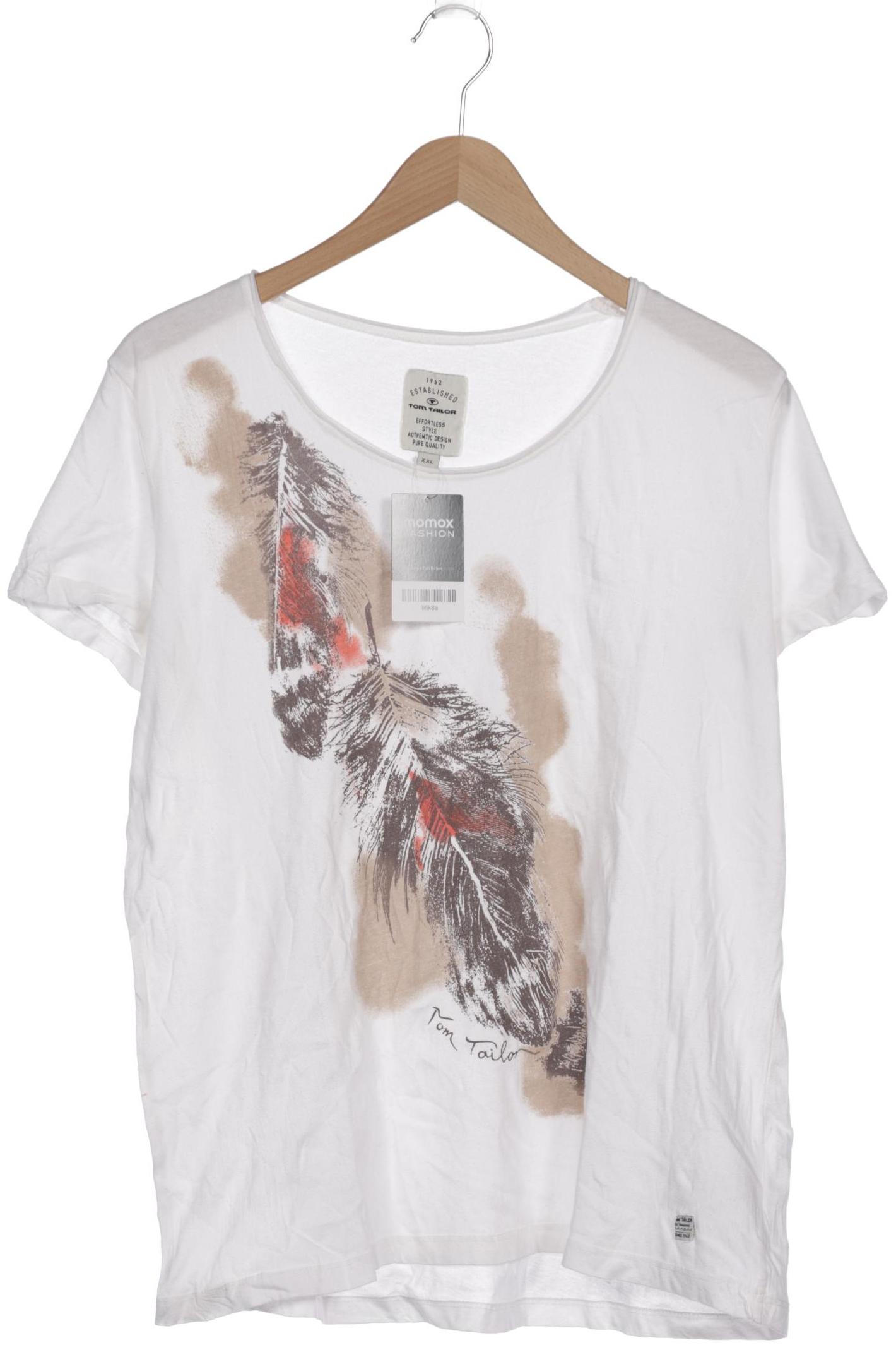

TOM TAILOR Denim Damen T-Shirt, weiß