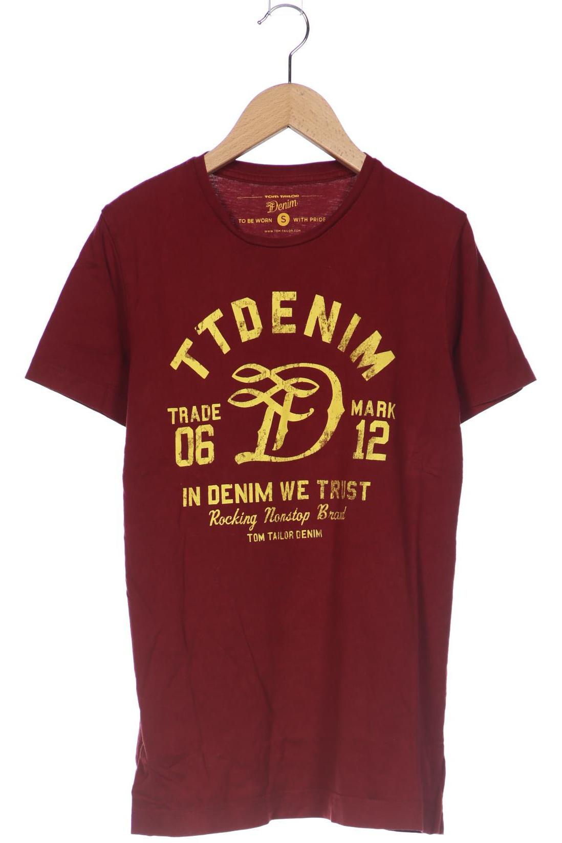 

TOM Tailor Denim Herren T-Shirt, bordeaux, Gr. 46
