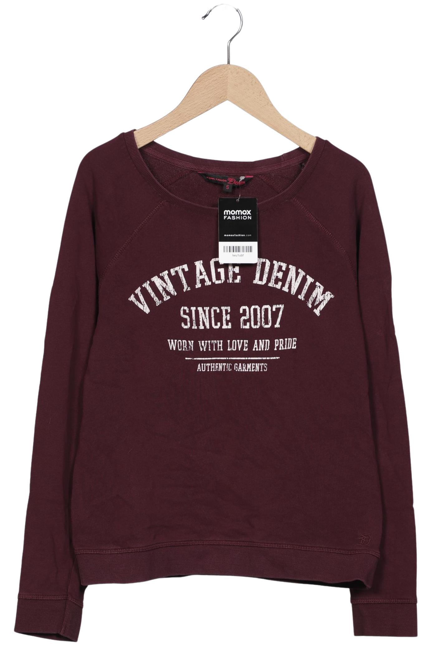 

TOM Tailor Denim Damen Sweatshirt, bordeaux, Gr. 36