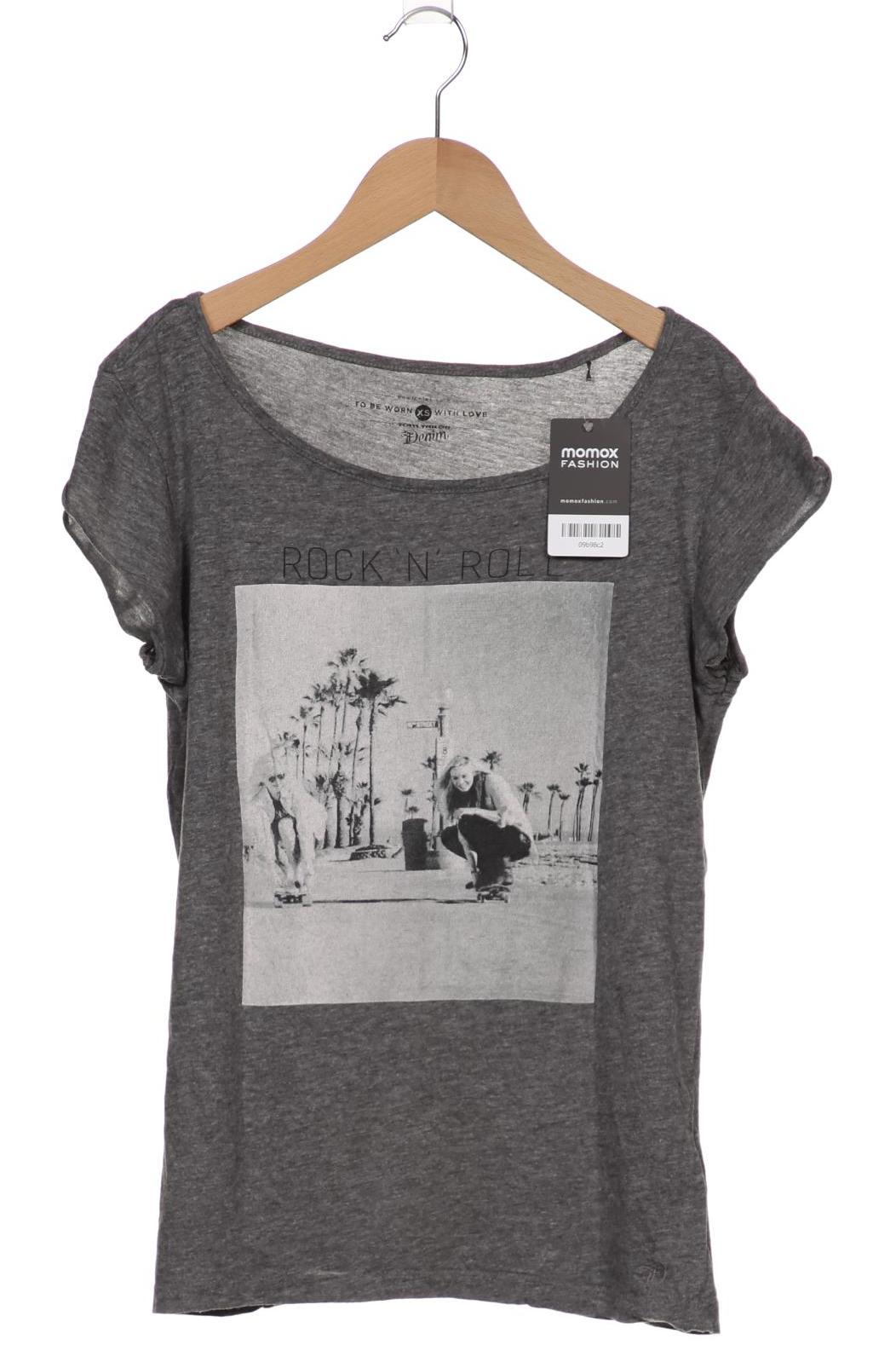 

TOM TAILOR Denim Damen T-Shirt, grau
