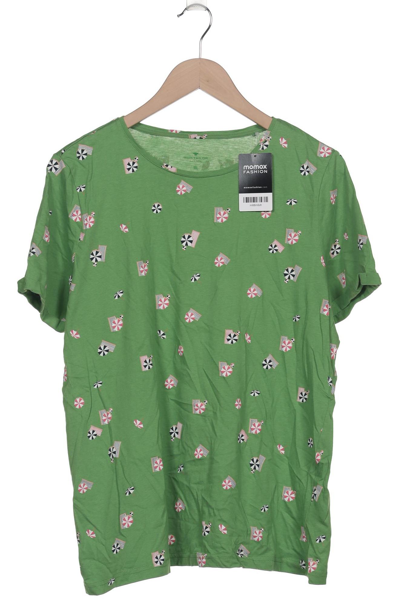 

TOM Tailor Denim Damen T-Shirt, grün, Gr. 46