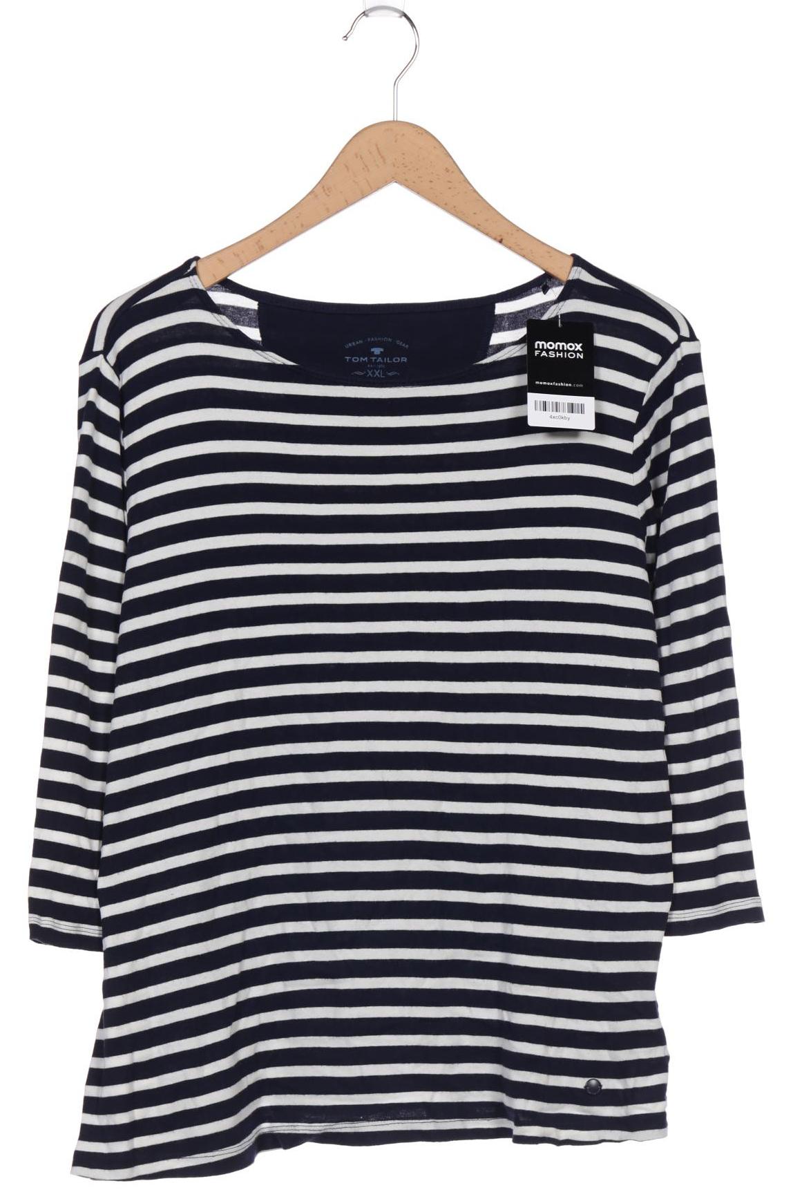 

TOM TAILOR Denim Damen Langarmshirt, marineblau