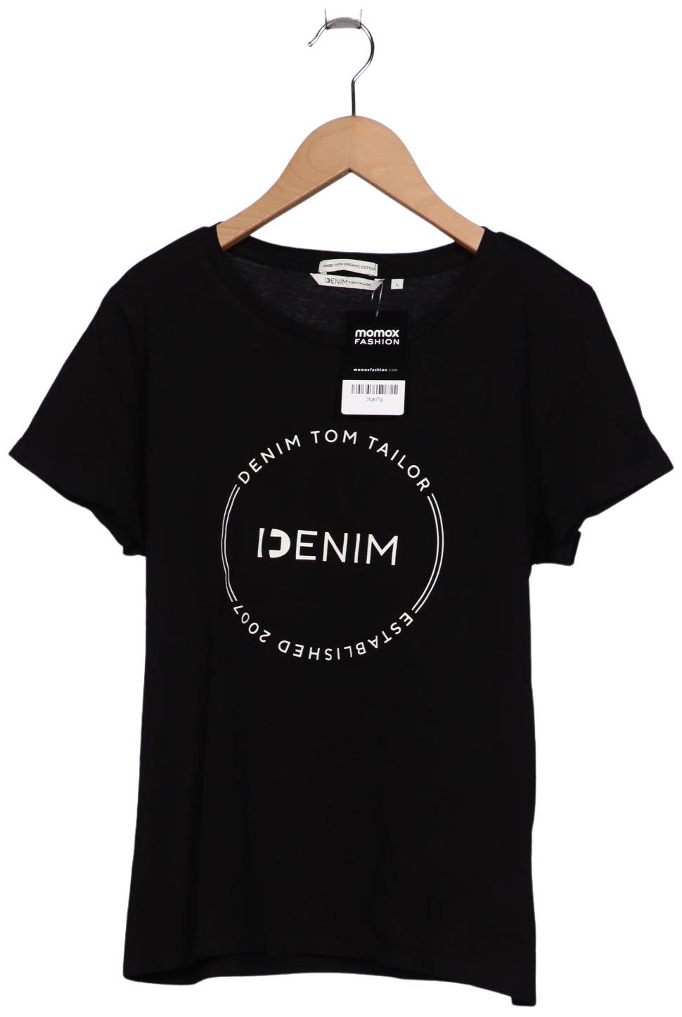 

TOM Tailor Denim Damen T-Shirt, schwarz, Gr. 42