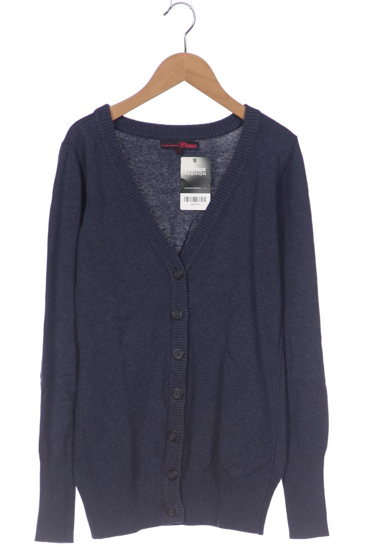 

TOM Tailor Denim Damen Strickjacke, marineblau, Gr. 42