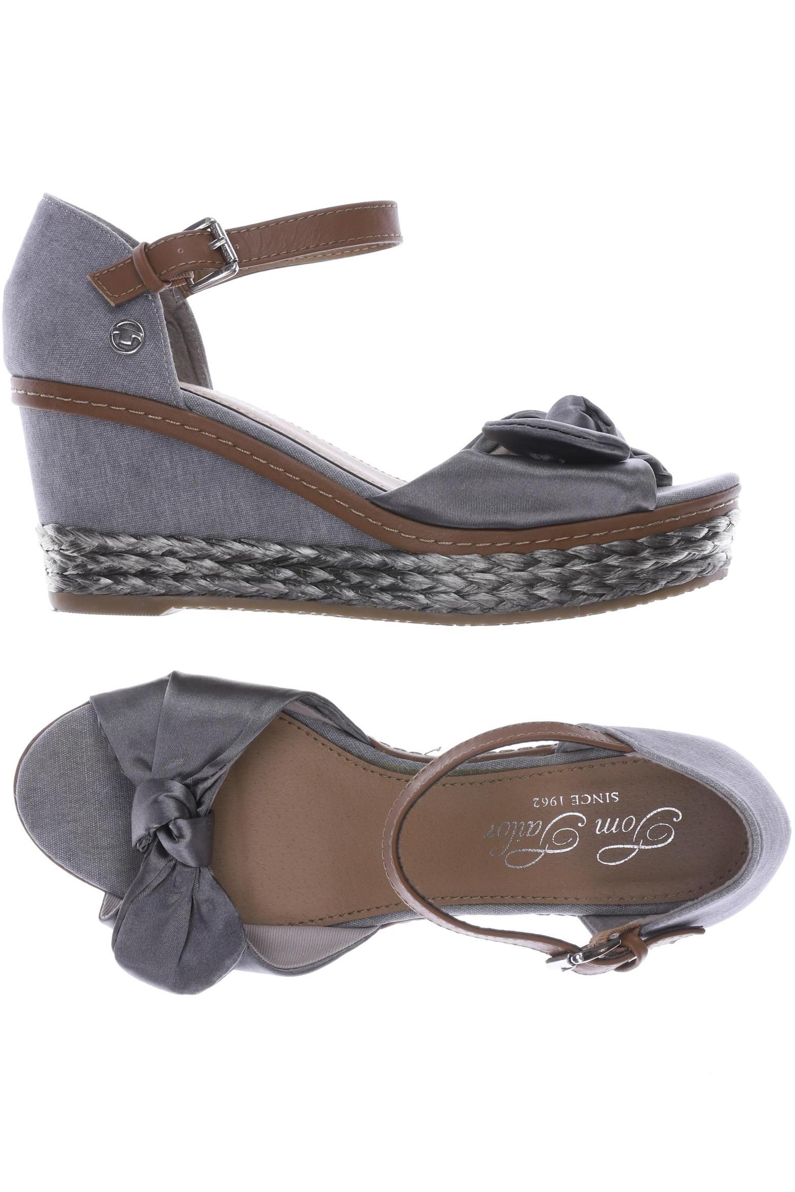 

TOM TAILOR Denim Damen Sandale, grau