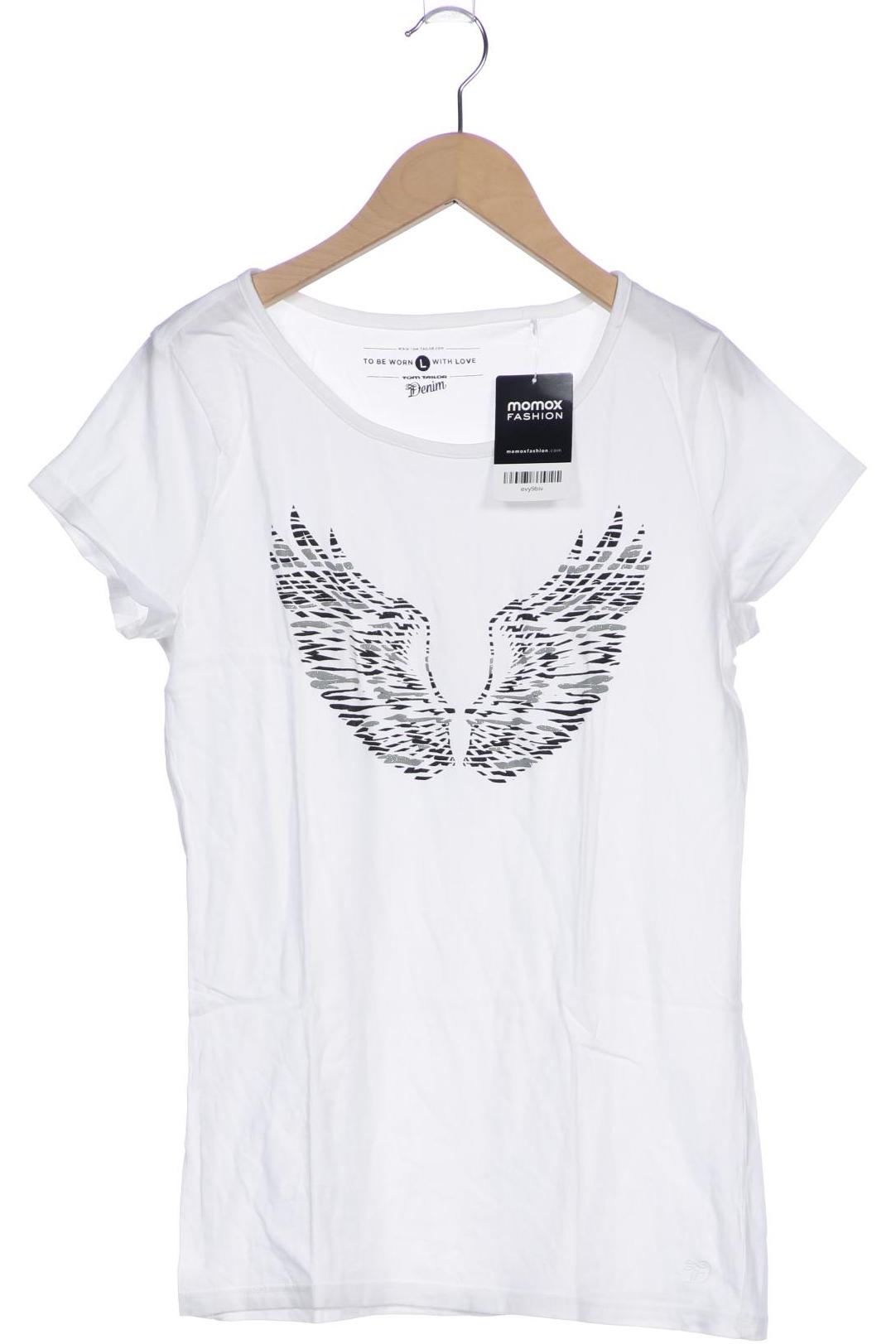 

TOM Tailor Denim Damen T-Shirt, weiß, Gr. 42