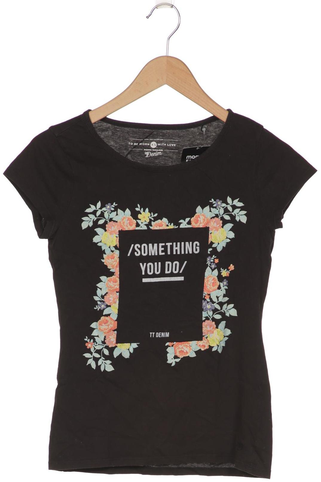 

TOM TAILOR Denim Damen T-Shirt, schwarz