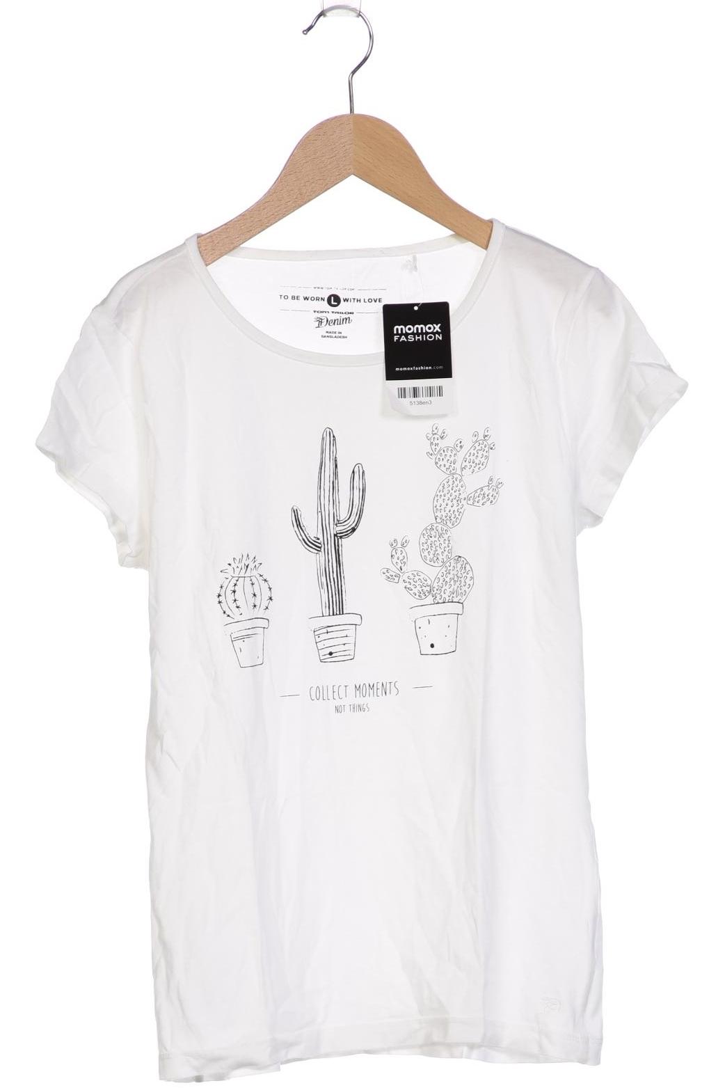 

TOM Tailor Denim Damen T-Shirt, weiß, Gr. 42