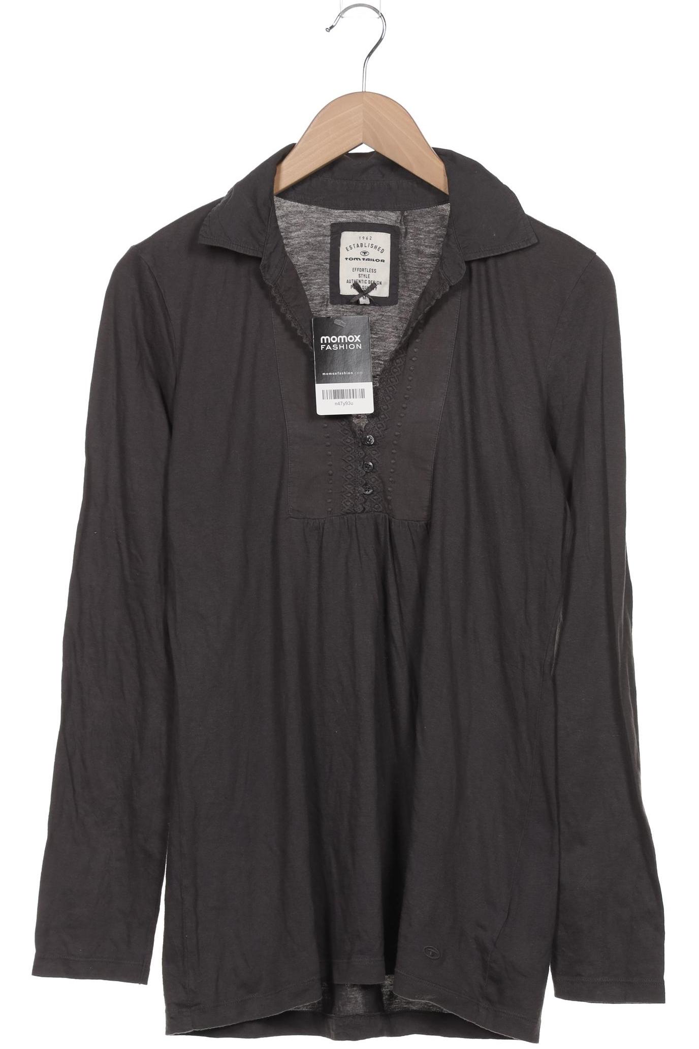 

TOM Tailor Denim Damen Langarmshirt, grau, Gr. 38