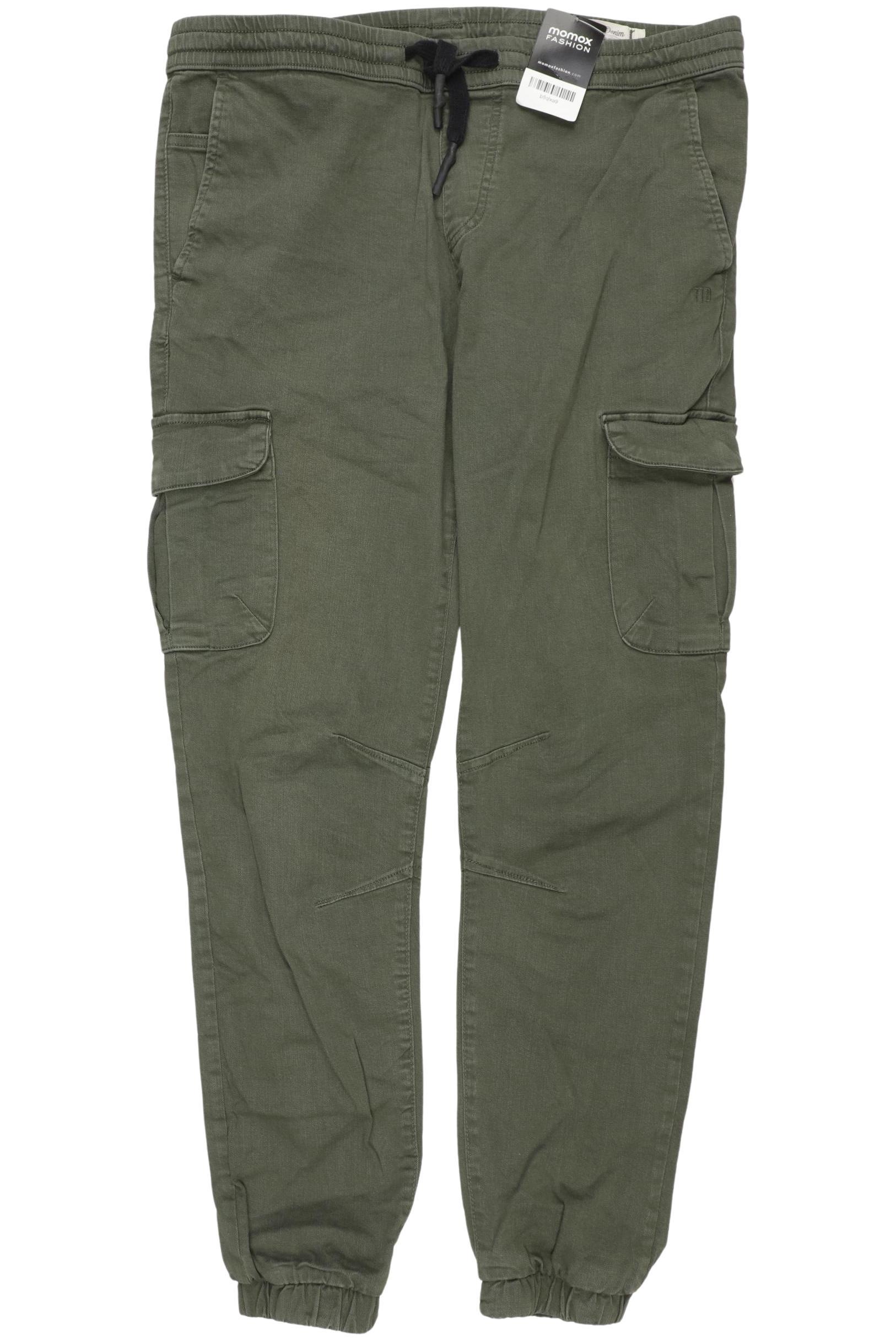 

TOM Tailor Denim Herren Stoffhose, grün, Gr. 36