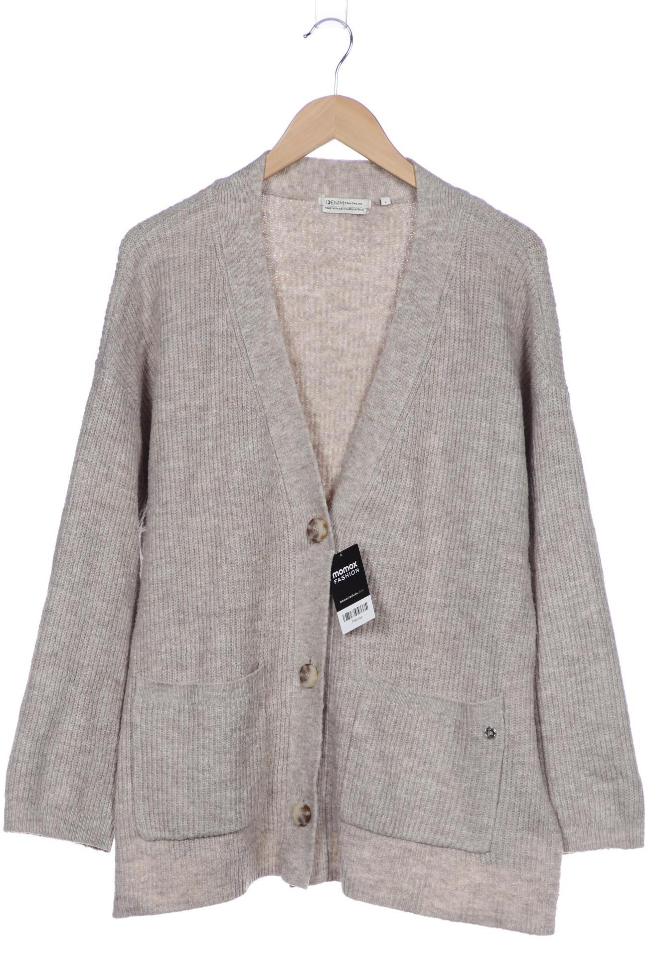

TOM Tailor Denim Damen Strickjacke, beige, Gr. 42