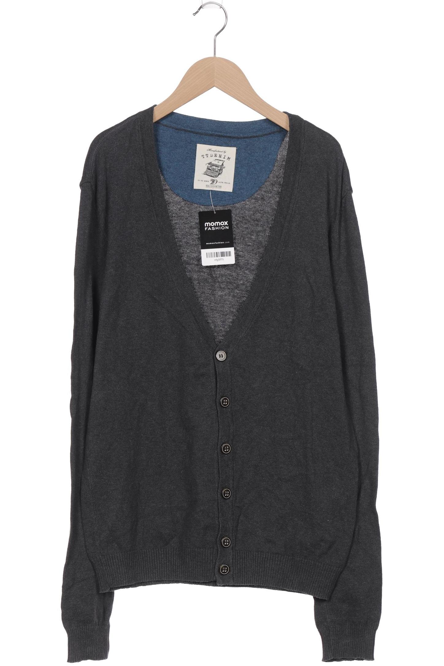 

TOM TAILOR Denim Herren Strickjacke, grau