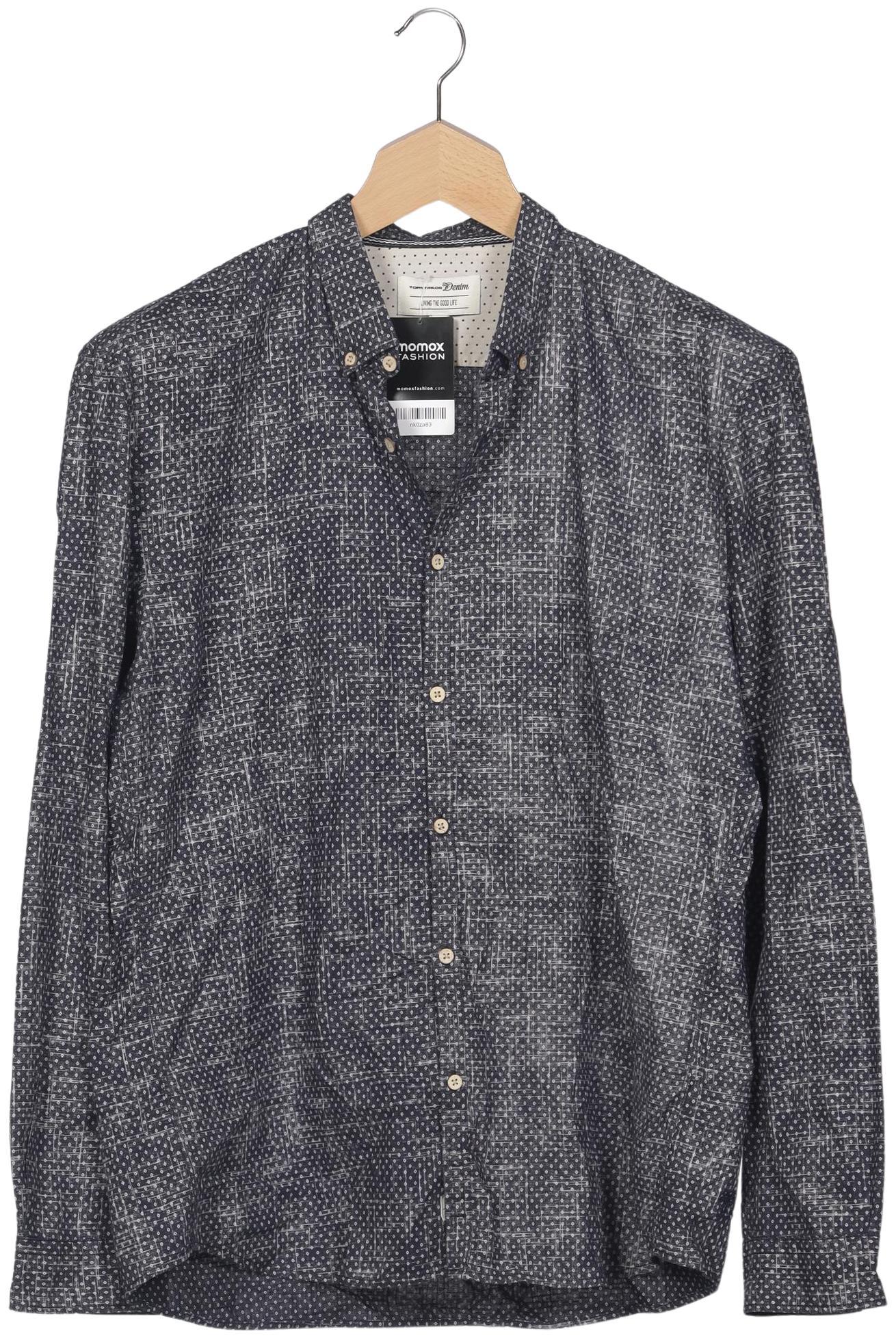 Thumbnail - TOM Tailor Denim Herren Hemd, marineblau, Gr. 56