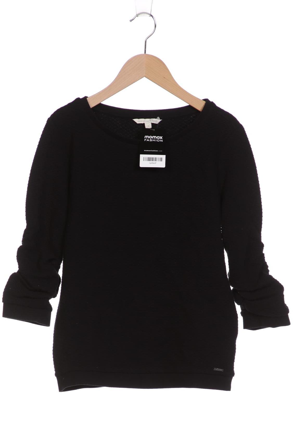 

TOM Tailor Denim Damen Sweatshirt, schwarz, Gr. 36