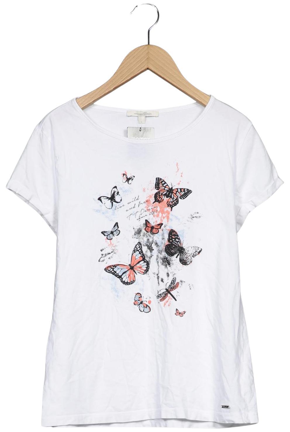 

TOM Tailor Denim Damen T-Shirt, weiß, Gr. 42