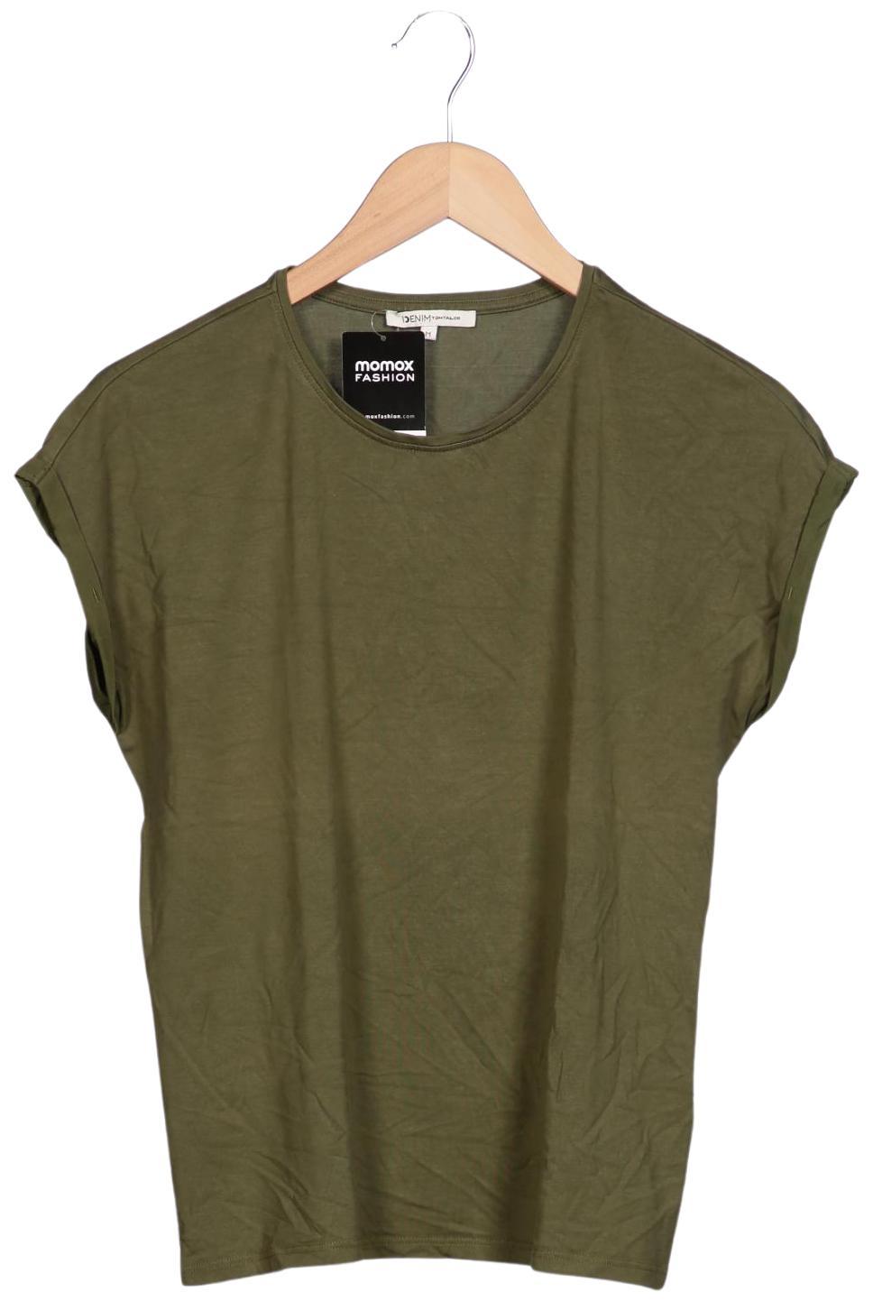 

TOM Tailor Denim Damen T-Shirt, grün, Gr. 38