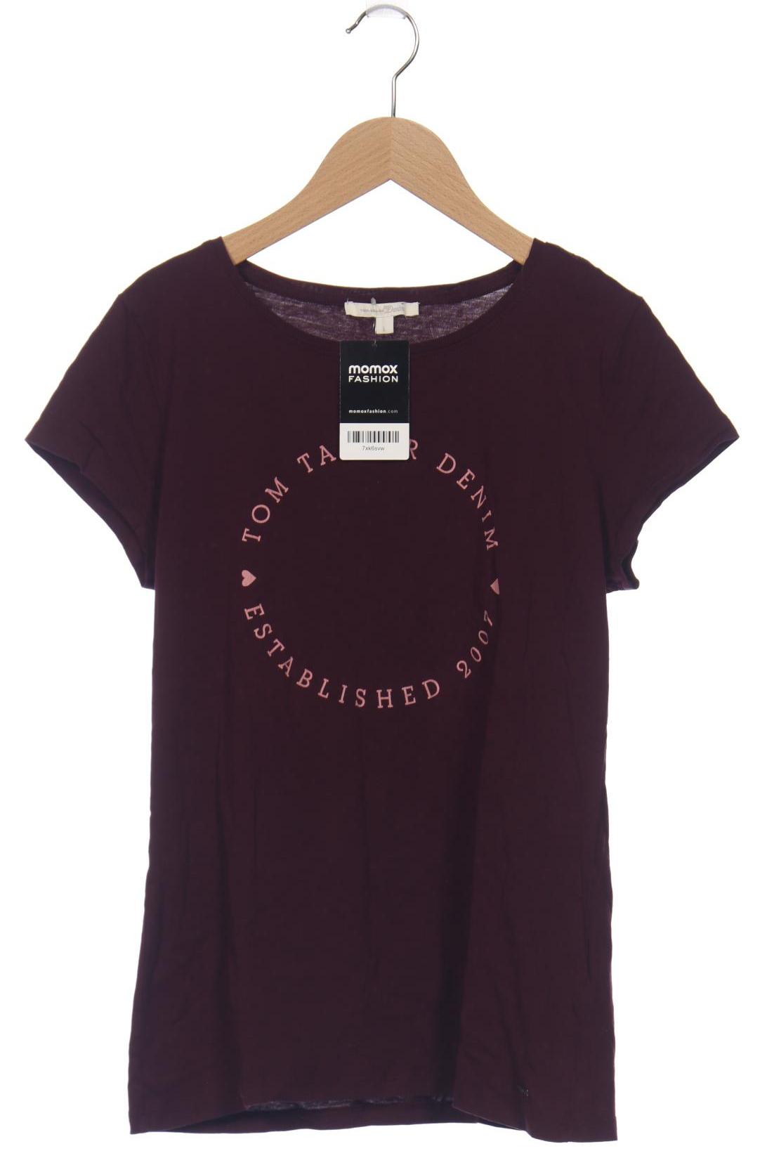 

TOM Tailor Denim Damen T-Shirt, bordeaux, Gr. 42