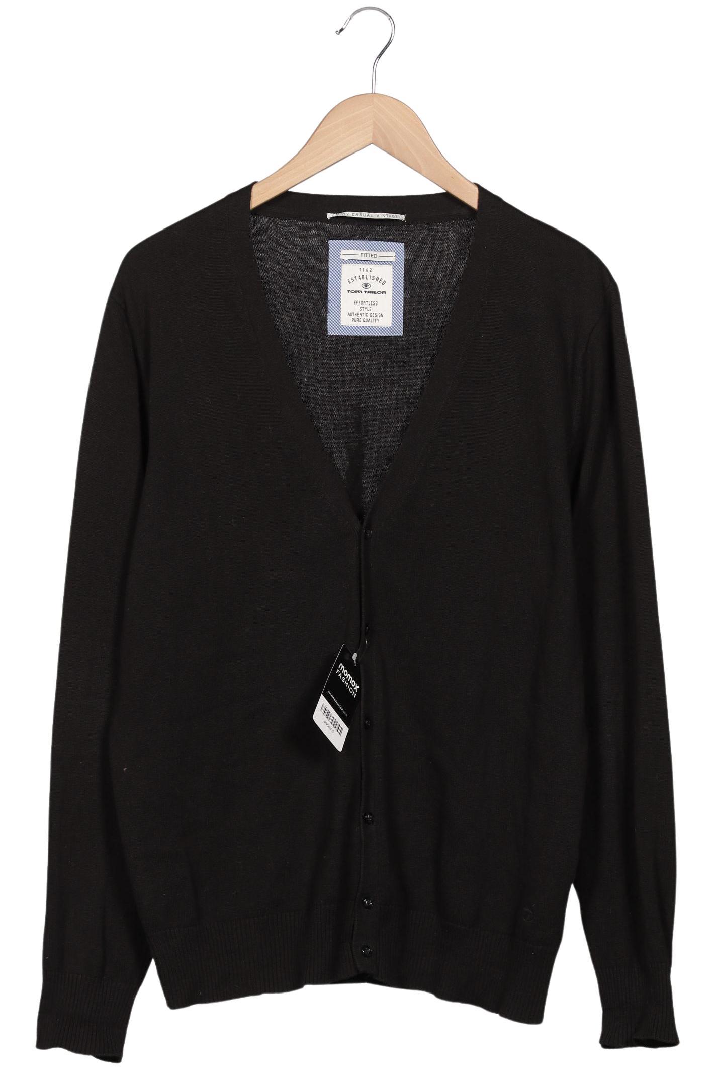 

TOM Tailor Denim Herren Strickjacke, schwarz, Gr. 52