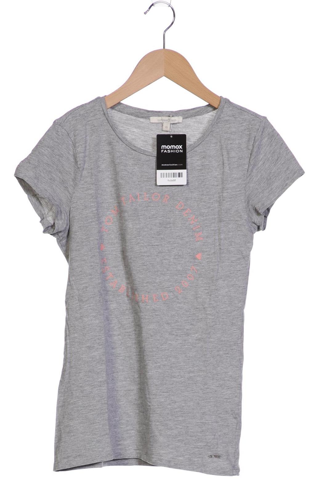

TOM Tailor Denim Damen T-Shirt, grau, Gr. 34