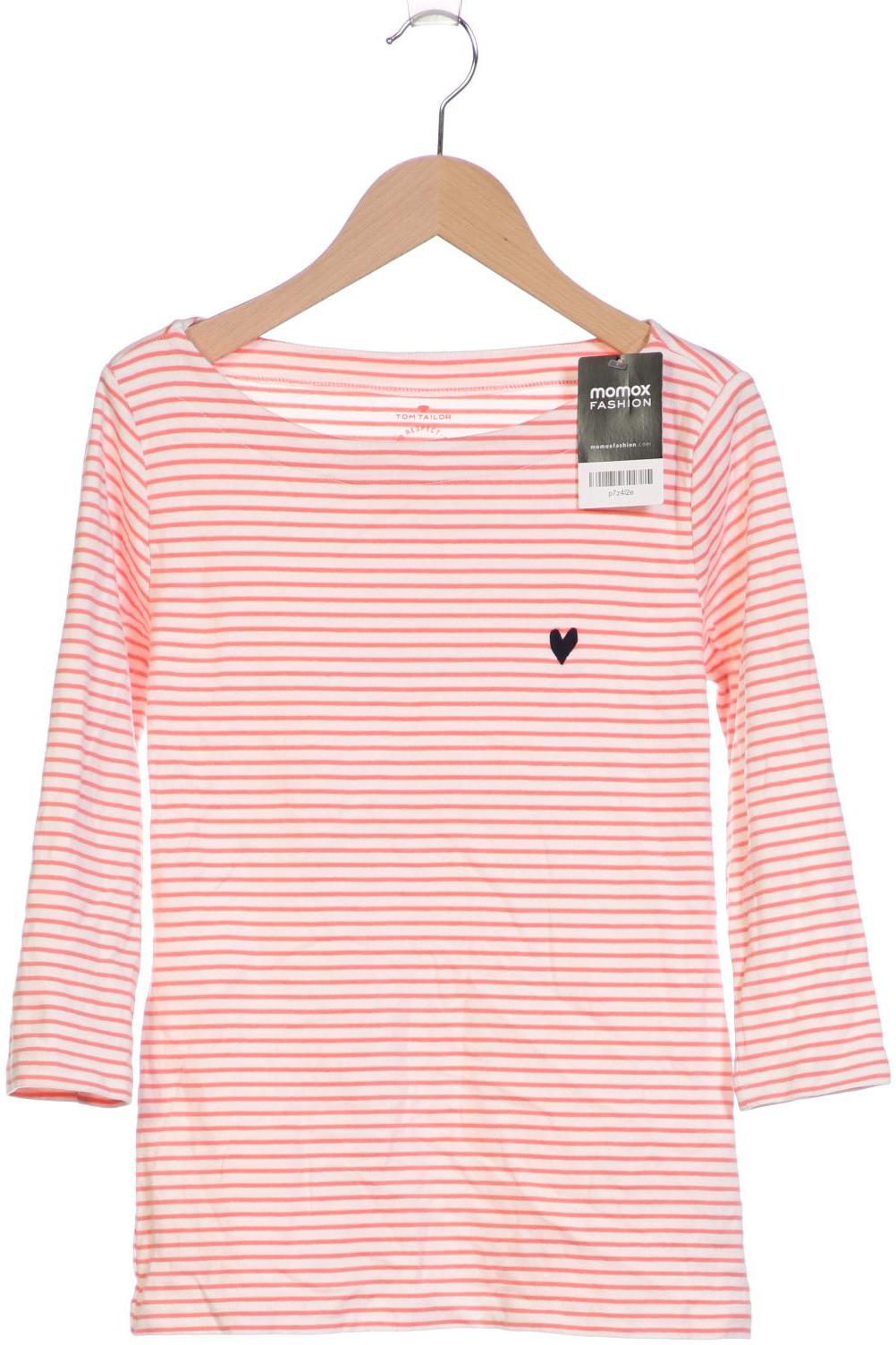 

TOM Tailor Denim Damen Langarmshirt, weiß, Gr. 34