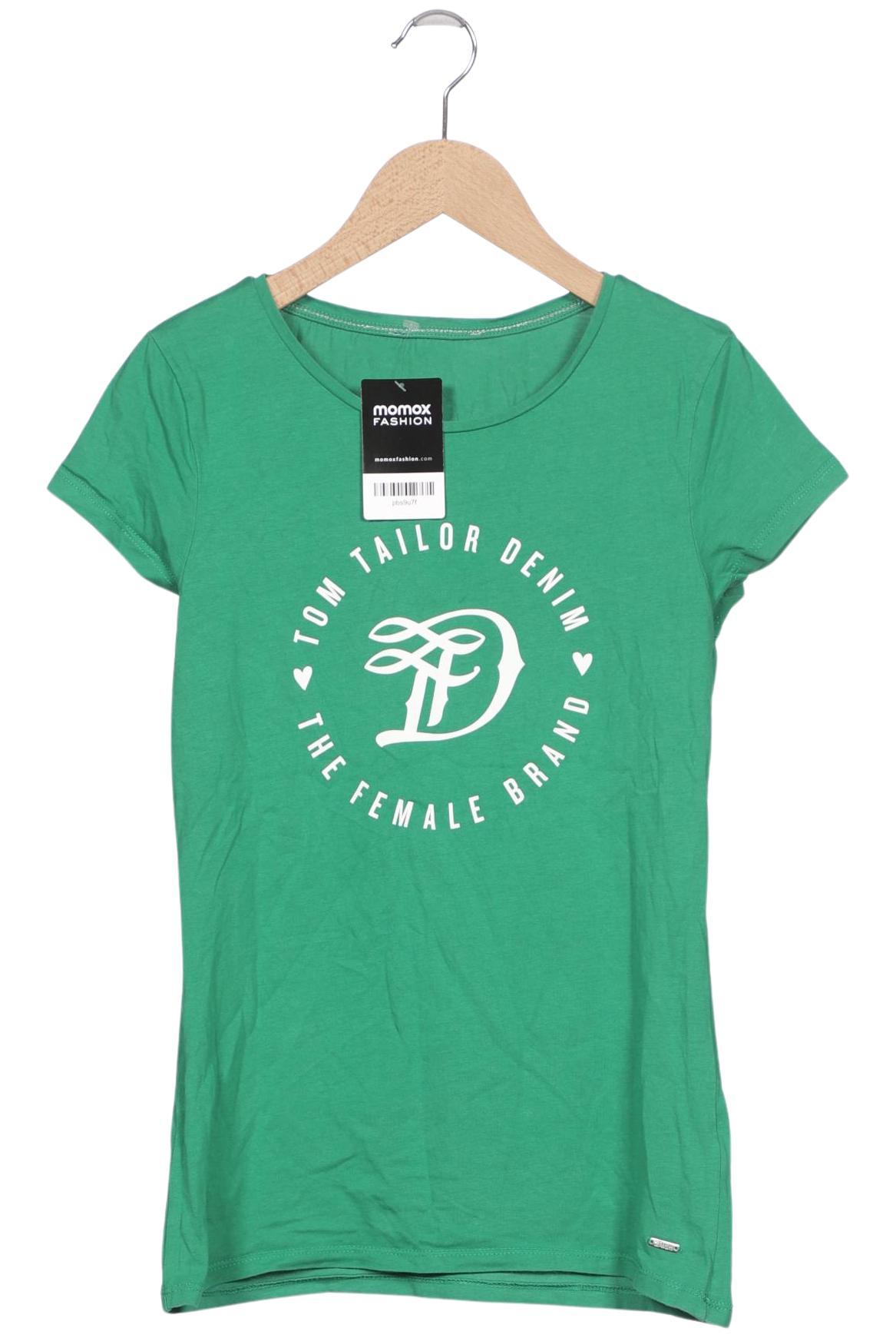 

TOM Tailor Denim Damen T-Shirt, grün, Gr. 36