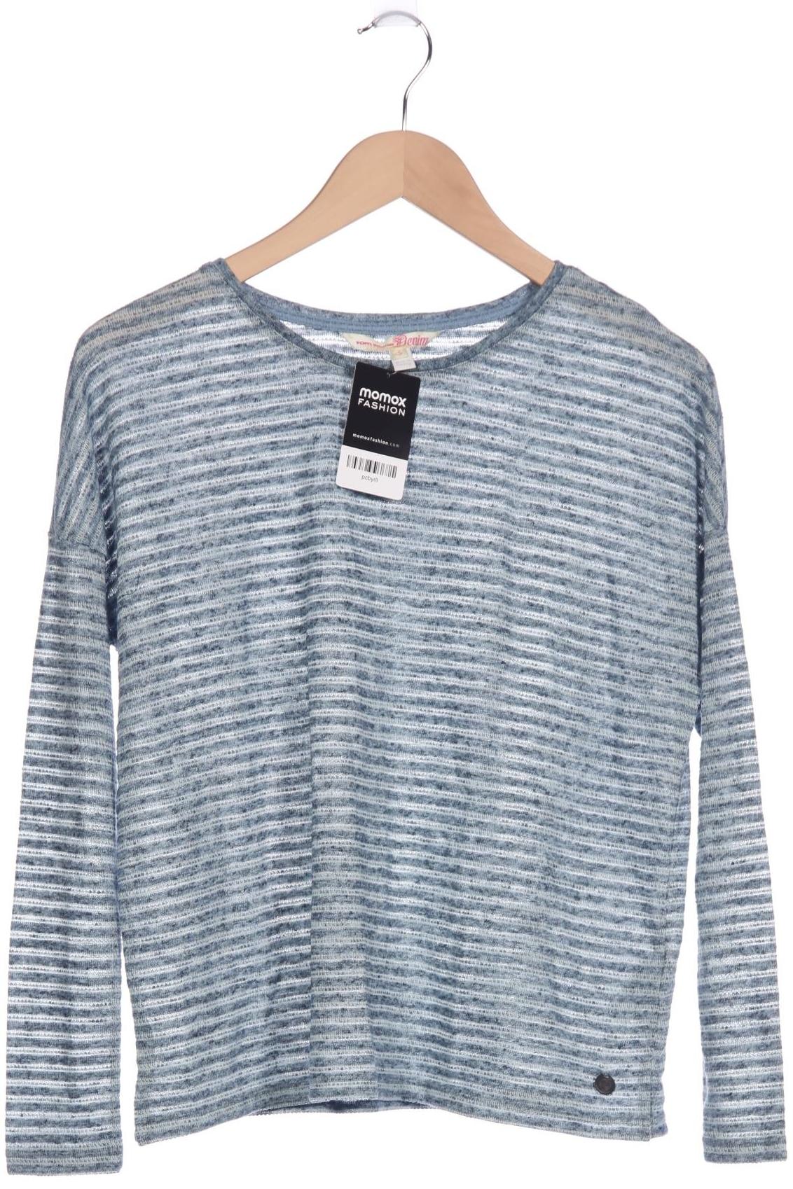 

TOM Tailor Denim Damen Langarmshirt, blau, Gr. 36