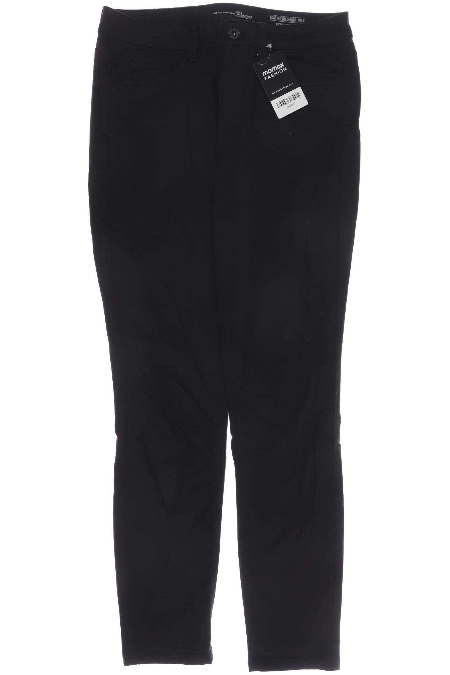 

TOM Tailor Denim Damen Stoffhose, schwarz, Gr. 30