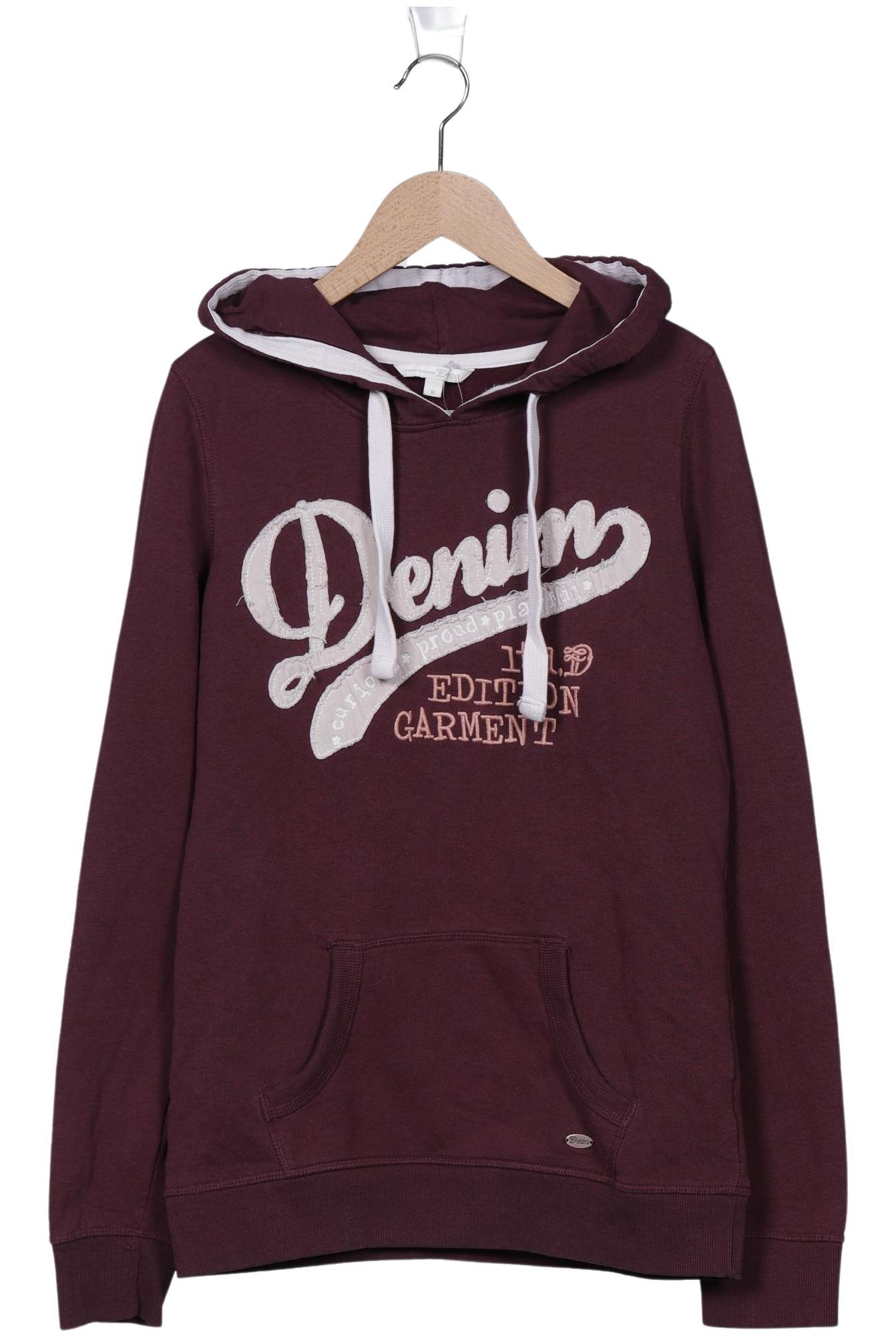 

TOM Tailor Denim Damen Kapuzenpullover, bordeaux, Gr. 38