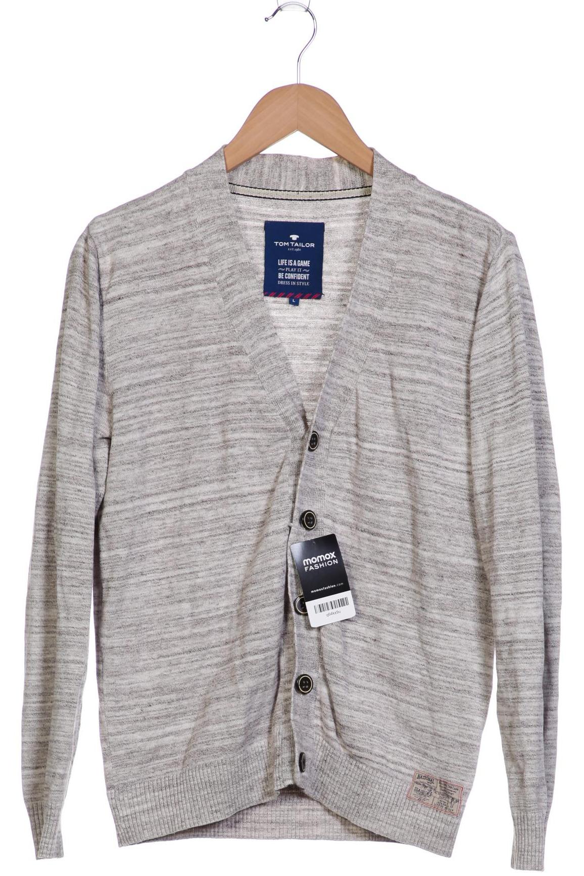 

TOM Tailor Denim Herren Strickjacke, beige, Gr. 52