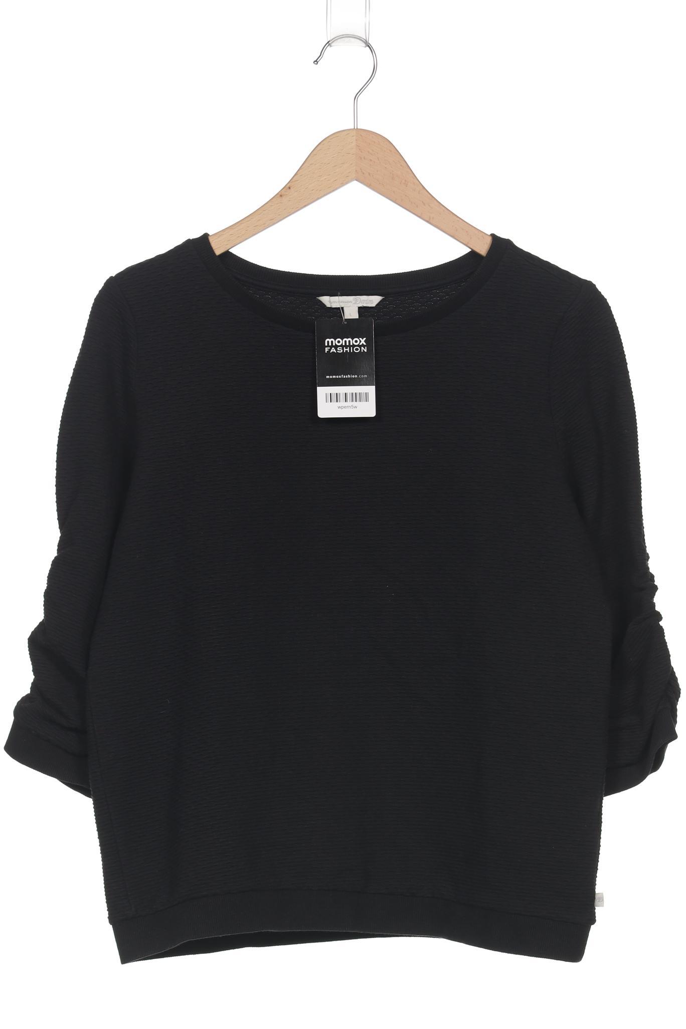 

TOM Tailor Denim Damen Sweatshirt, schwarz, Gr. 42