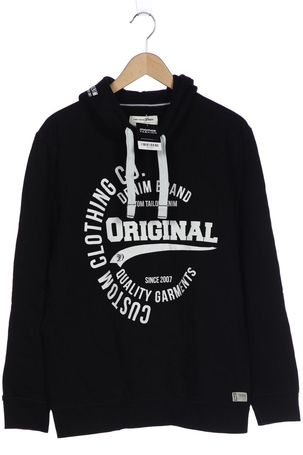 

TOM TAILOR Denim Herren Kapuzenpullover, schwarz