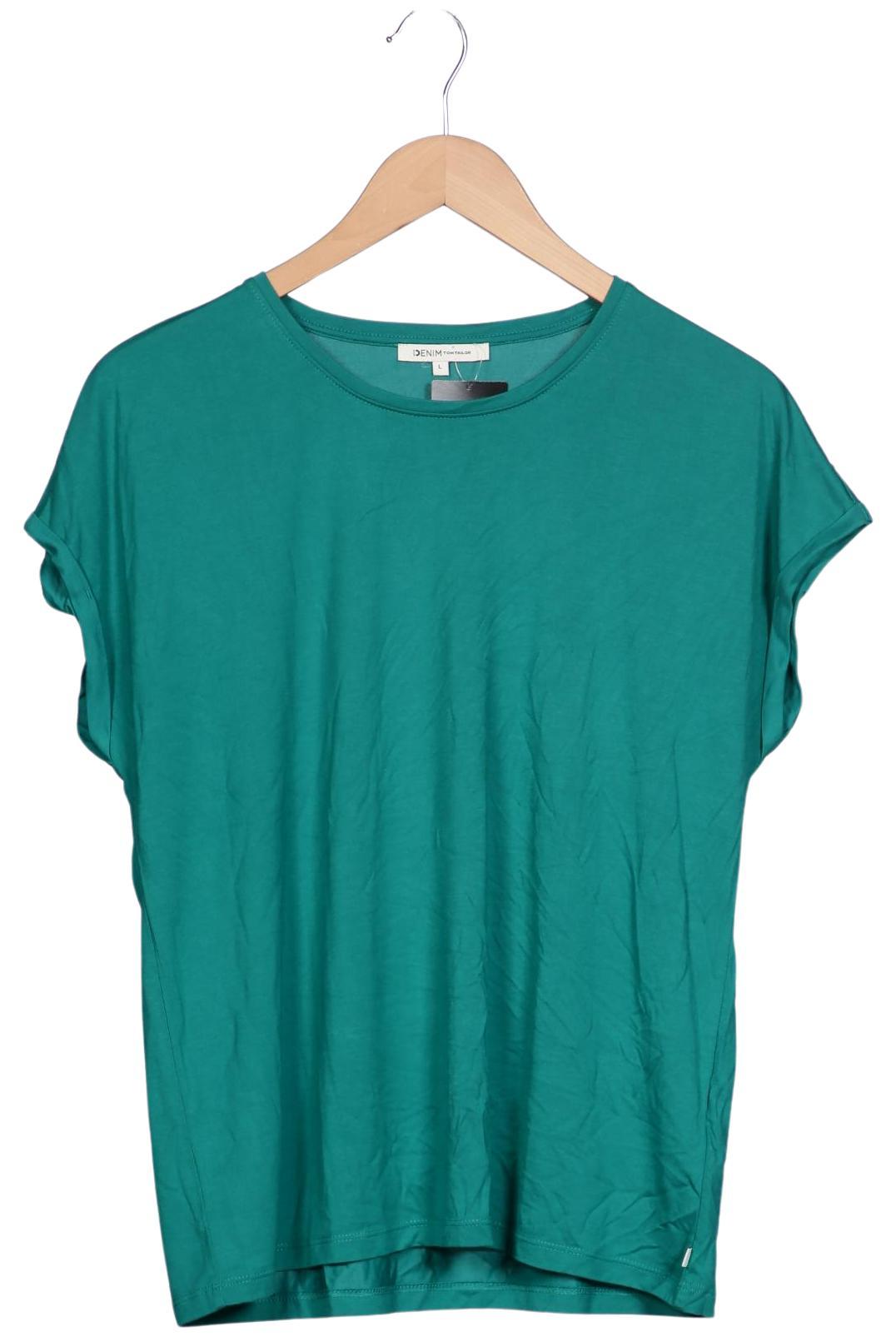 

TOM Tailor Denim Damen T-Shirt, grün, Gr. 42