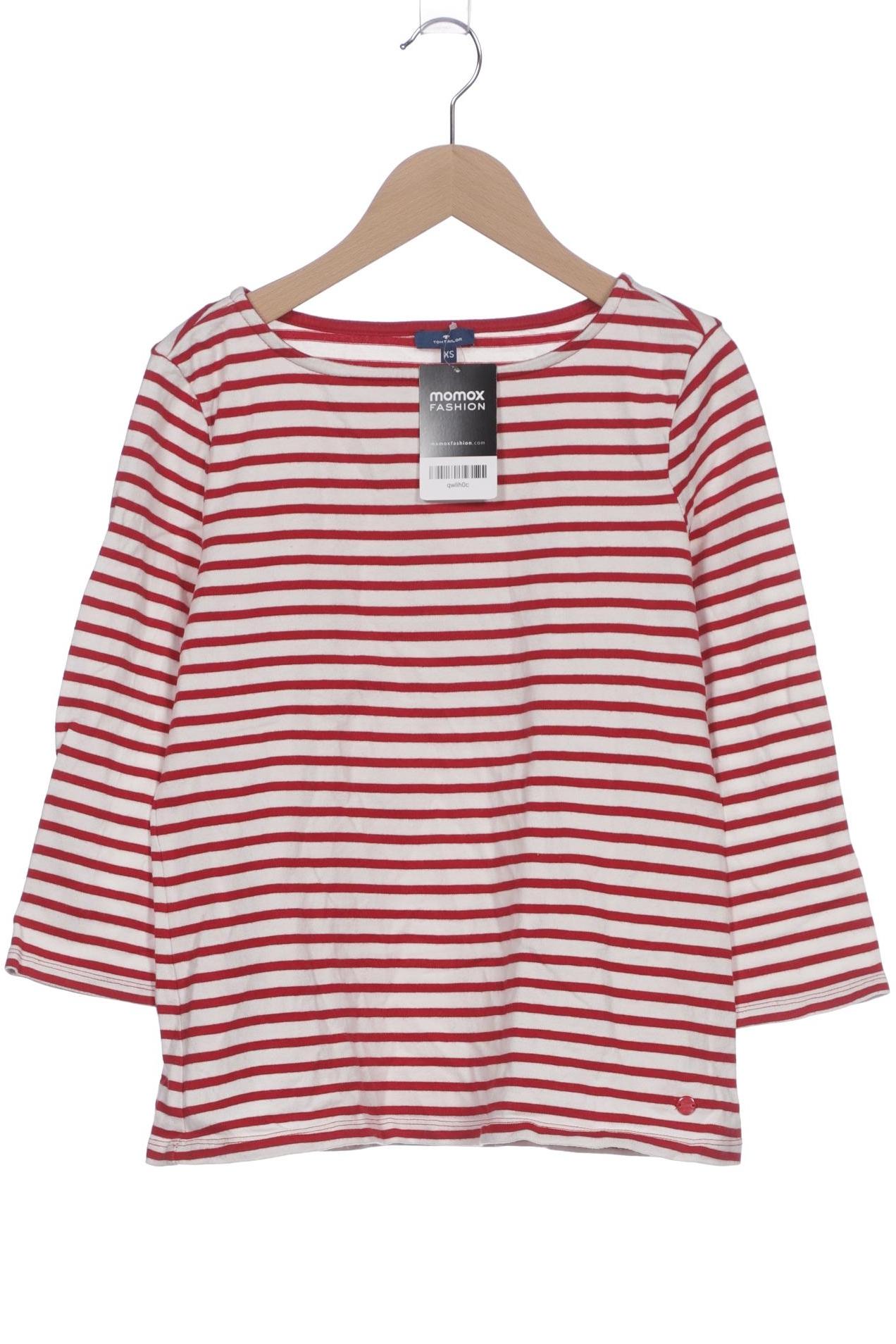 

TOM Tailor Denim Damen Langarmshirt, weiß, Gr. 34