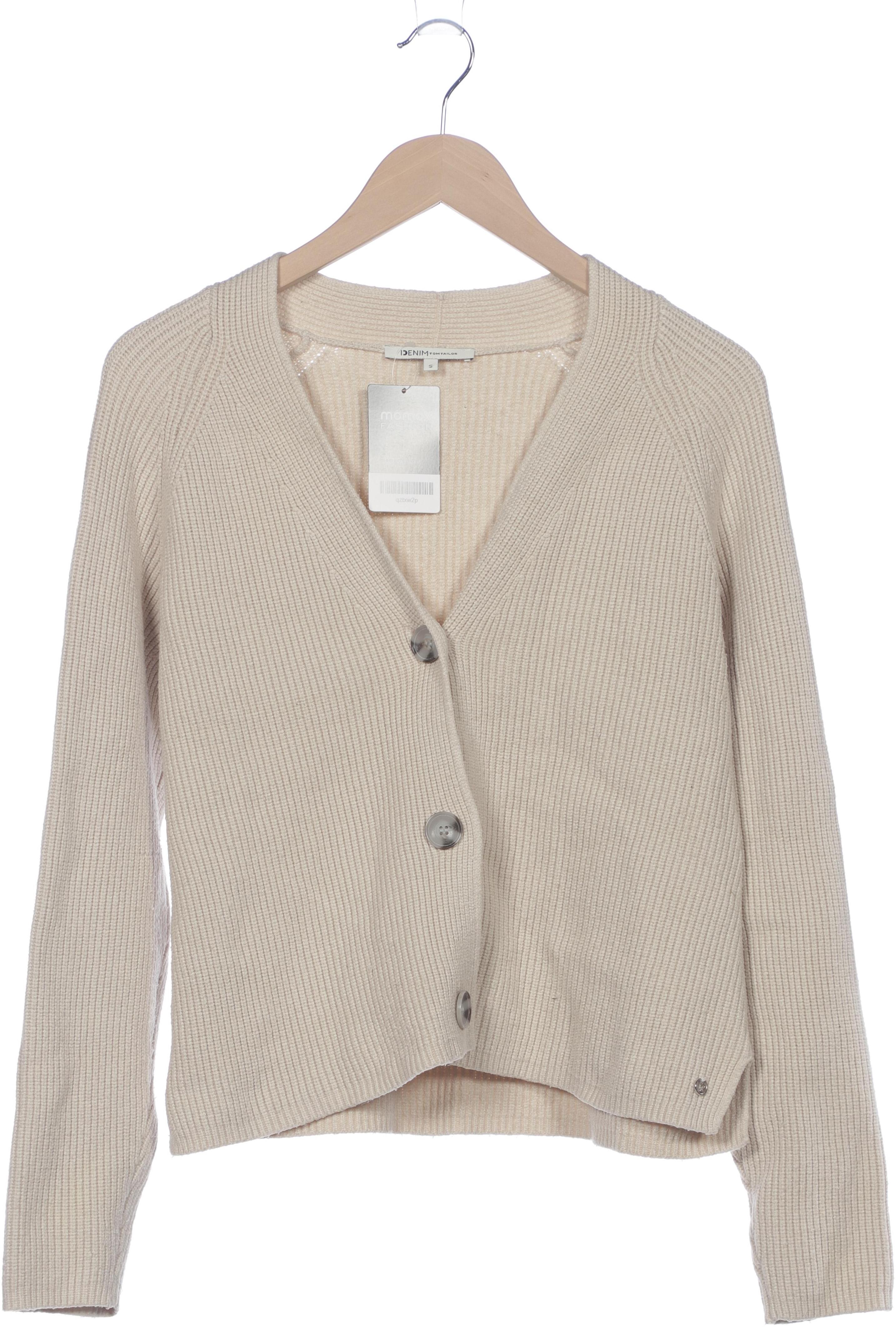 

TOM Tailor Denim Damen Strickjacke, beige, Gr. 36