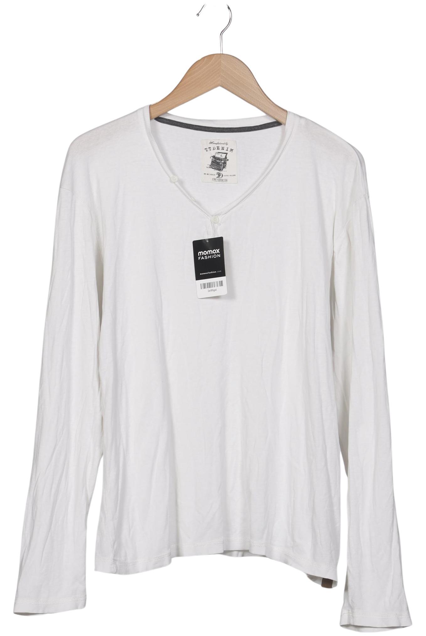 

TOM Tailor Denim Herren Langarmshirt, weiß, Gr. 52