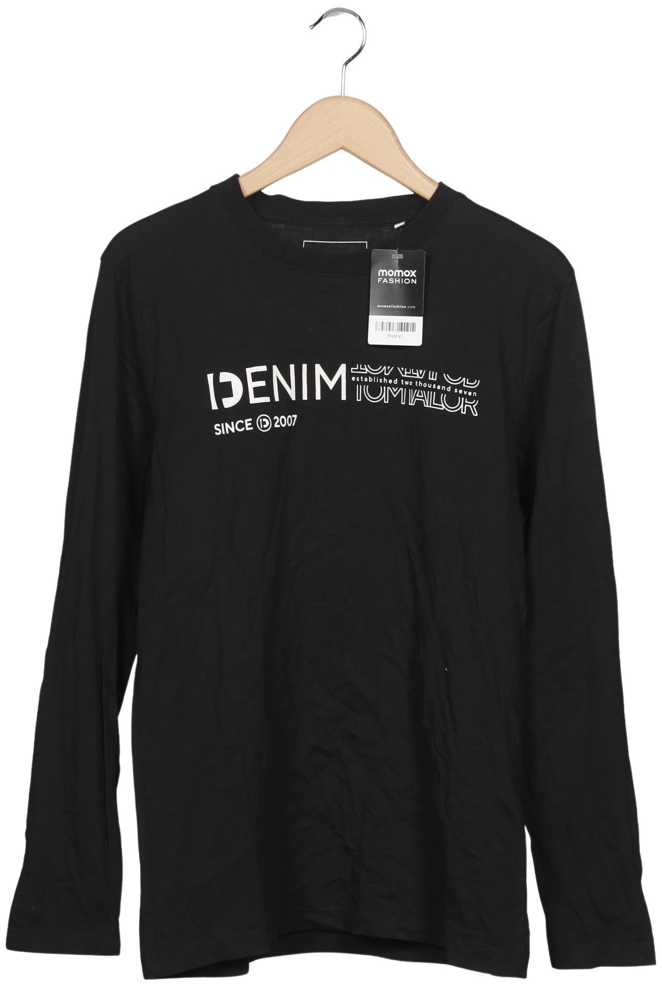 Thumbnail - TOM Tailor Denim Herren Langarmshirt, schwarz, Gr. 48
